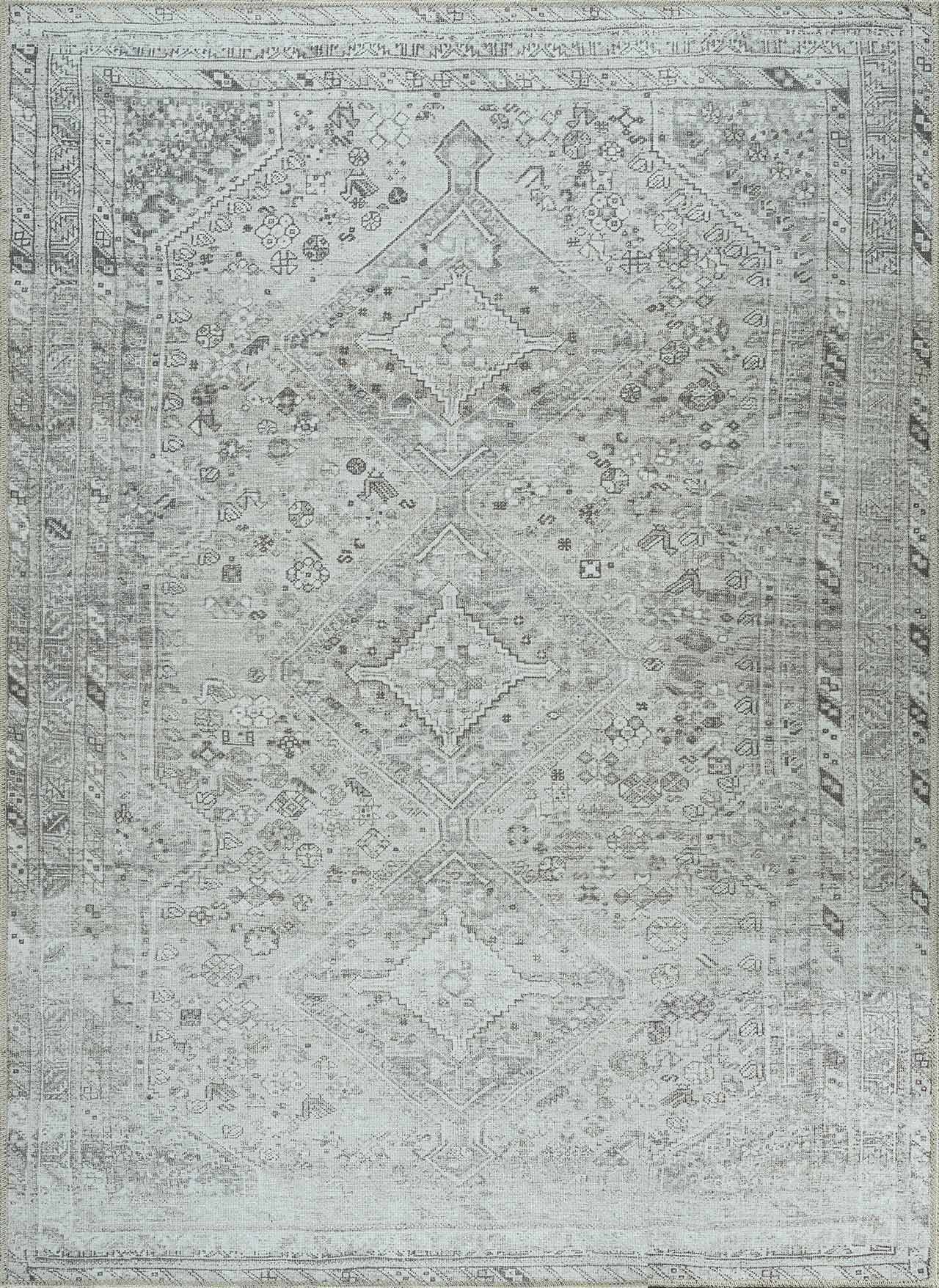 Barny Sage Flat Pile Washable Rug