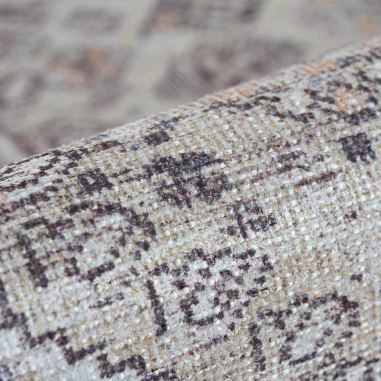 Bela Tan Area Rug  Machine Washable  Traditional Style