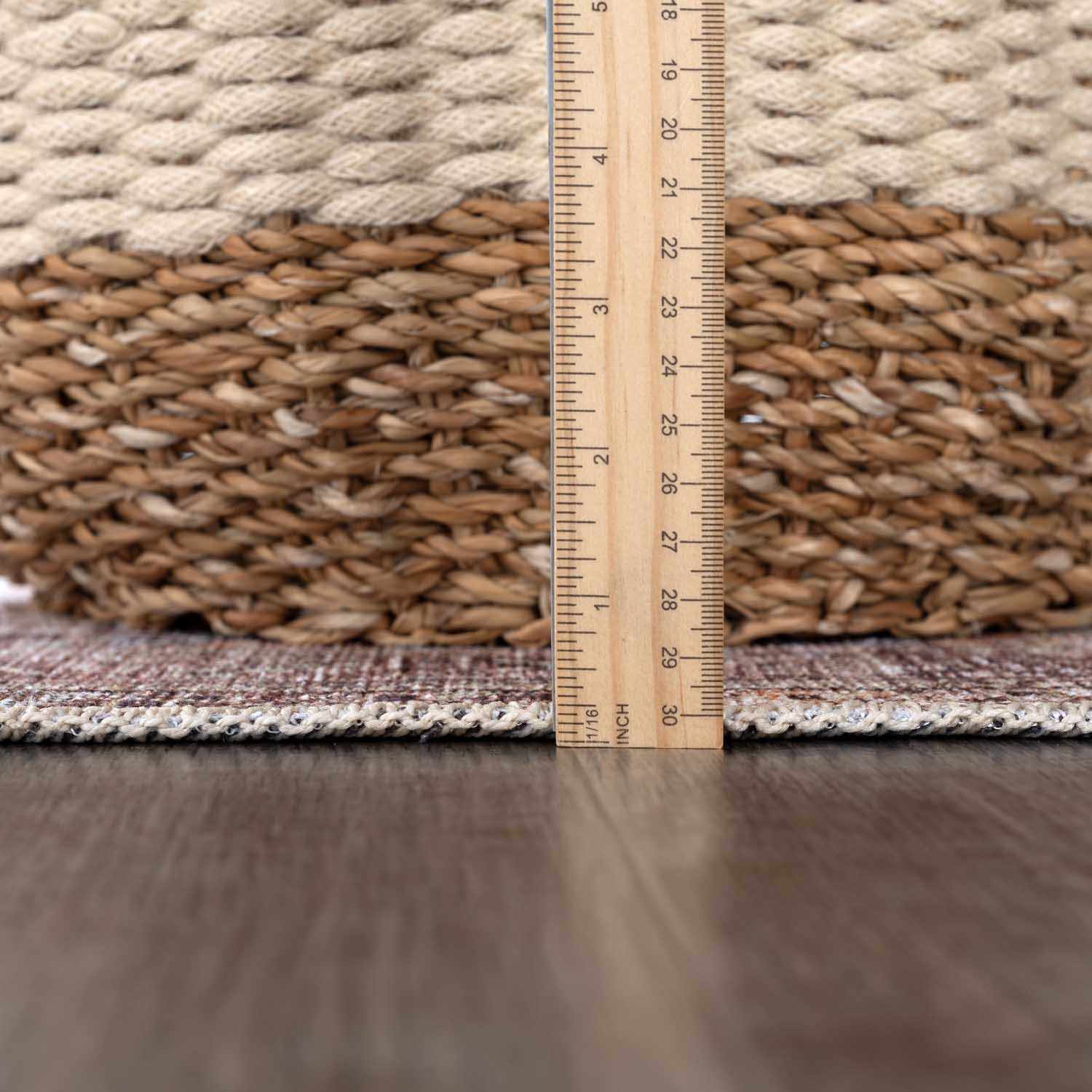 Bela Tan Area Rug  Machine Washable  Traditional Style
