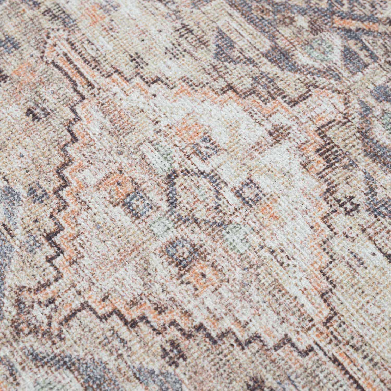 Bela Tan Area Rug  Machine Washable  Traditional Style