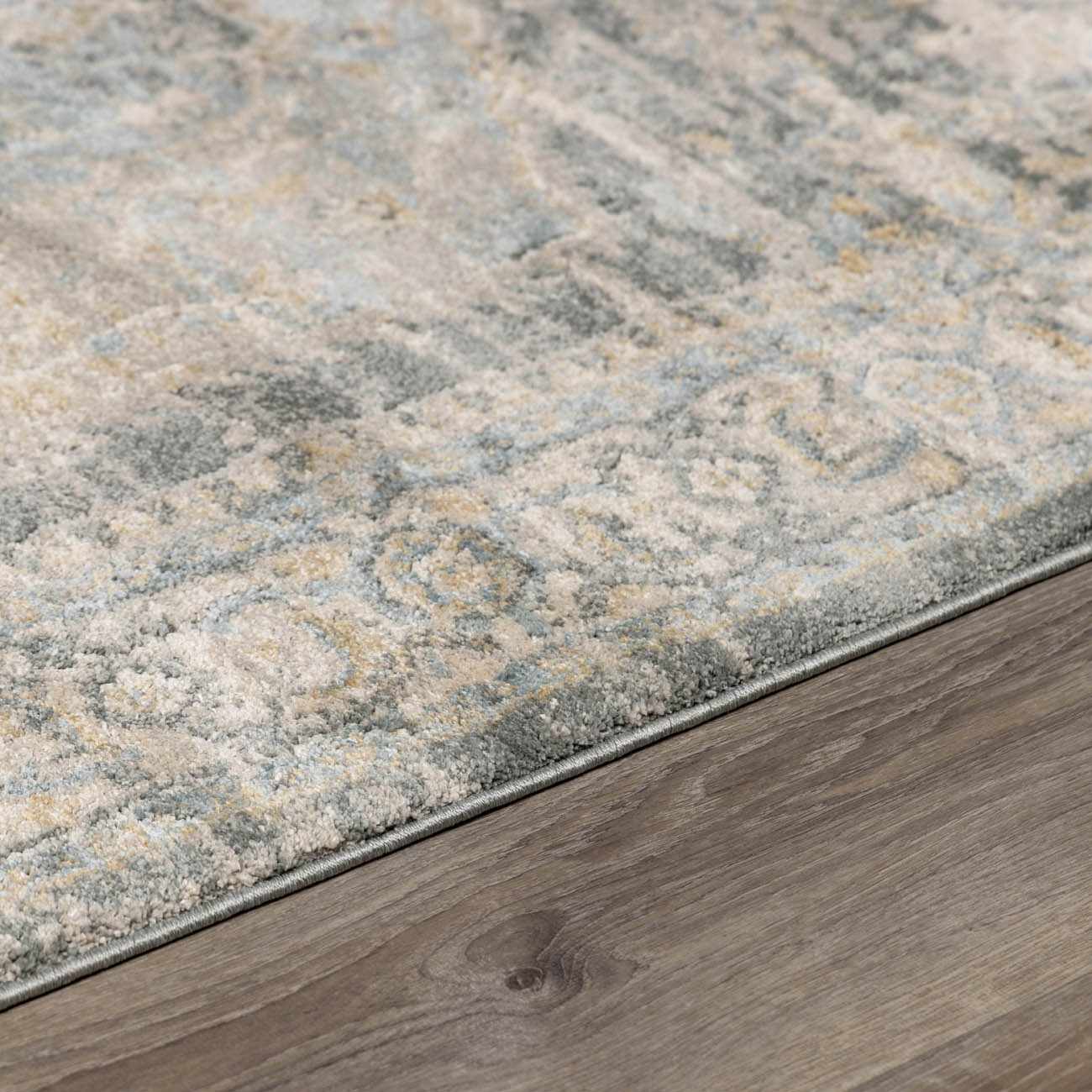 Belo Blue Luxe Rug  High Pile, Machine Woven