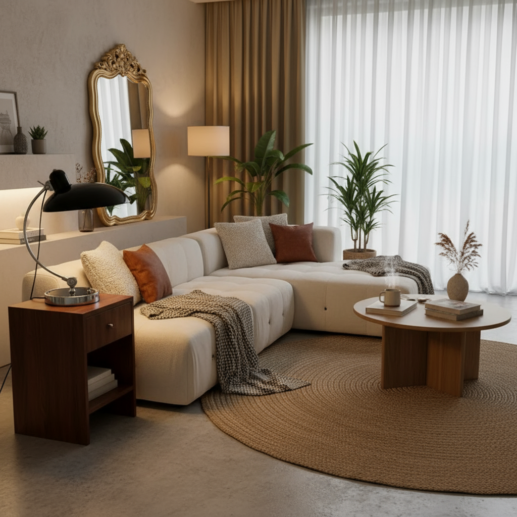Belo Table Lamp | Bauhaus-Inspired Curved Metal Design