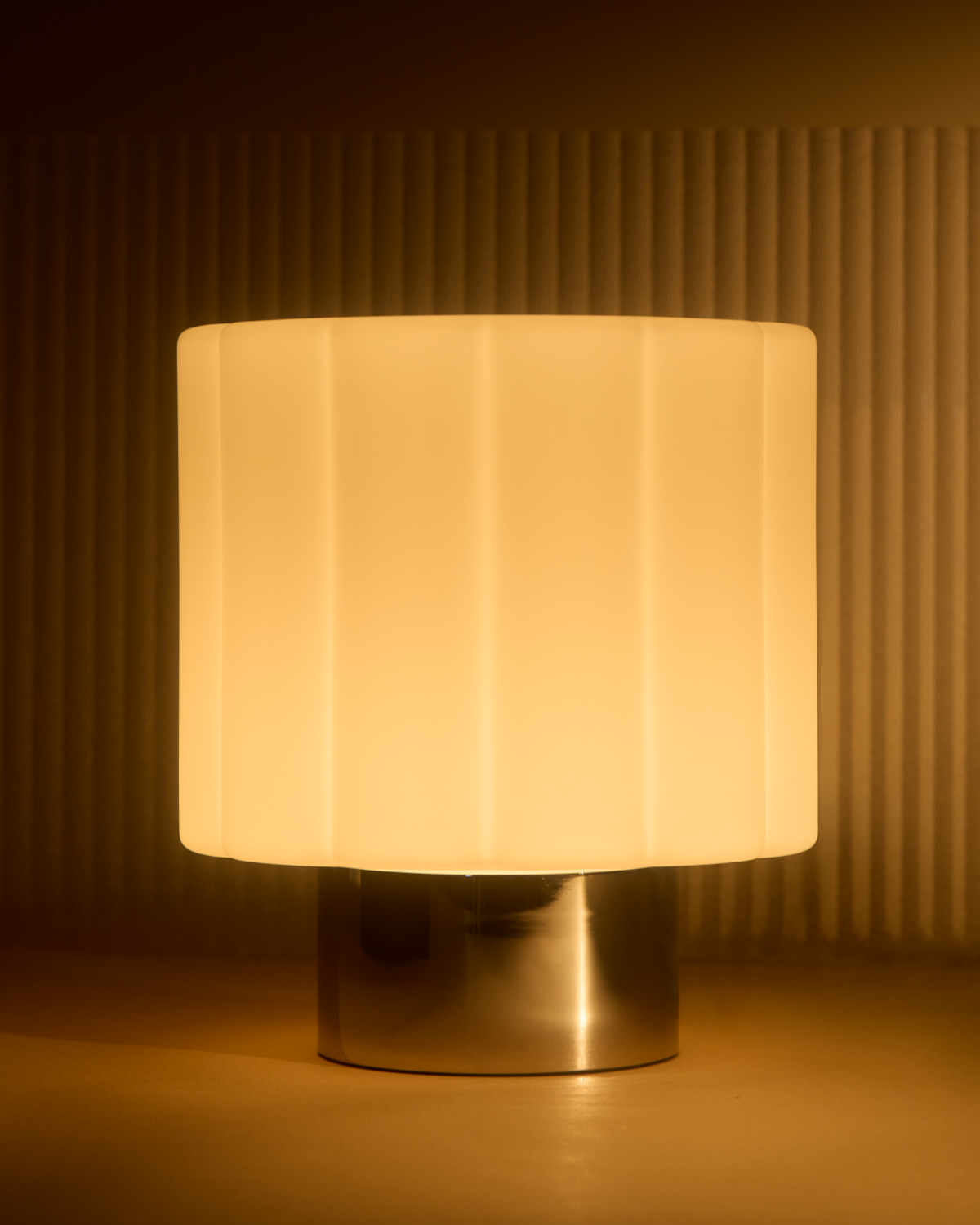 Astra Table Lamp | Polished Chrome, Dimming Switch