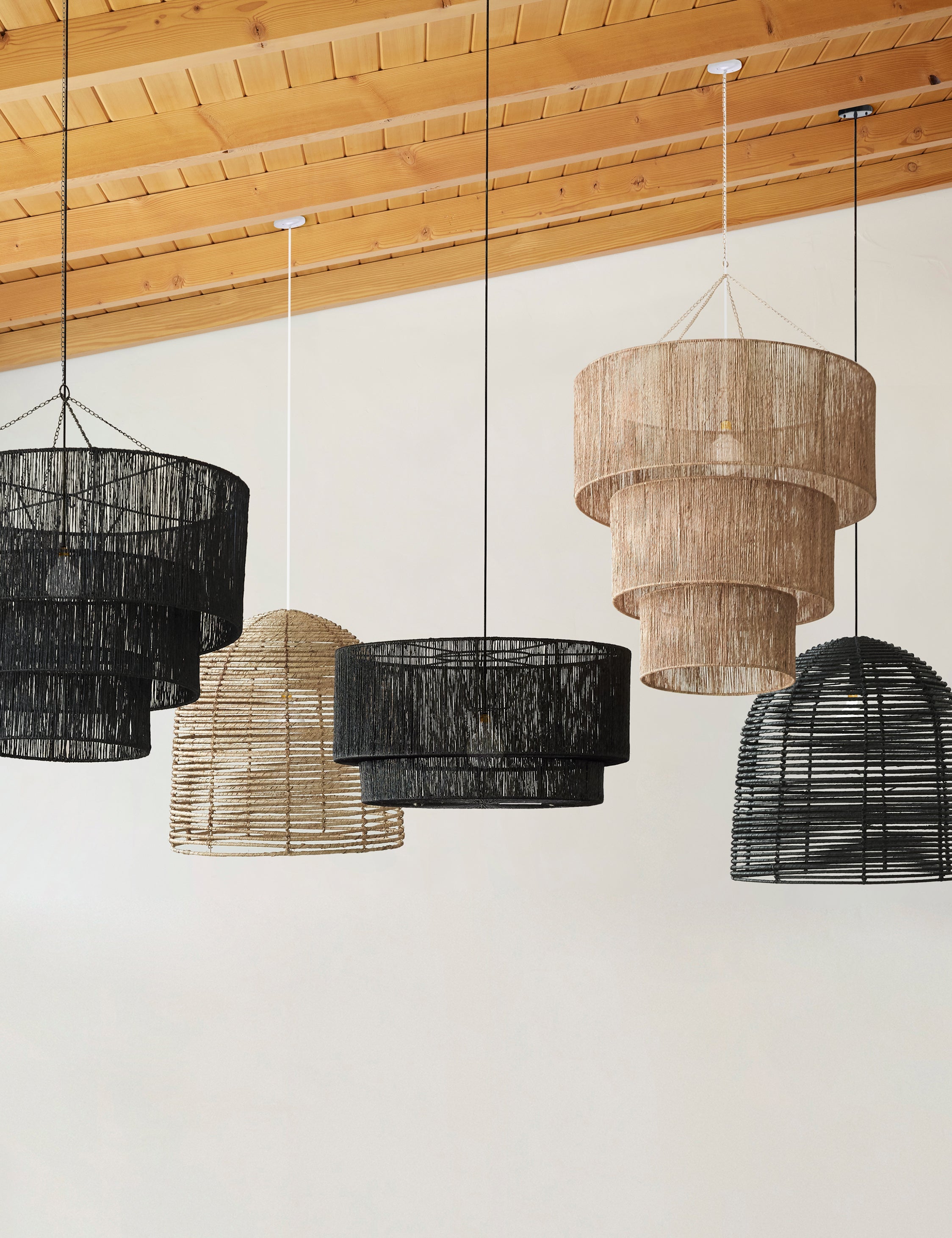Sayan Pendant Light | Jute-Wrapped Drum Design