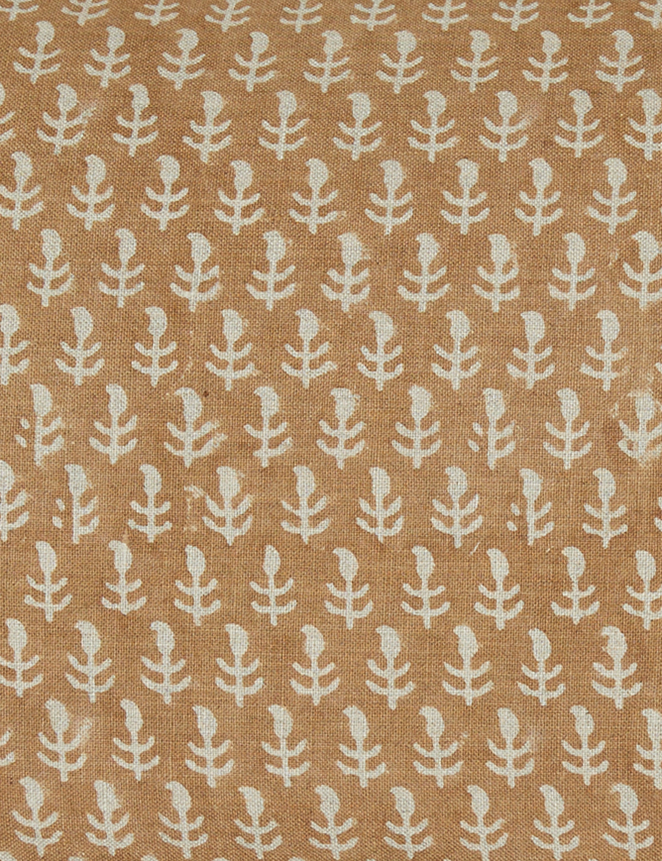 Astra Linen Pillow | Handmade Block Print, Floral Design