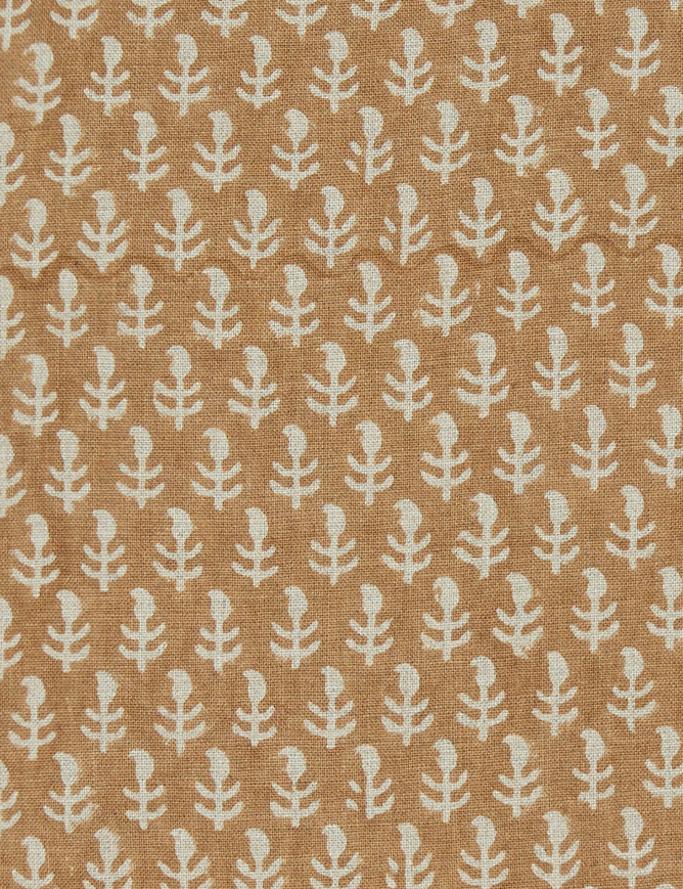 Astra Linen Pillow | Handmade Block Print, Floral Design