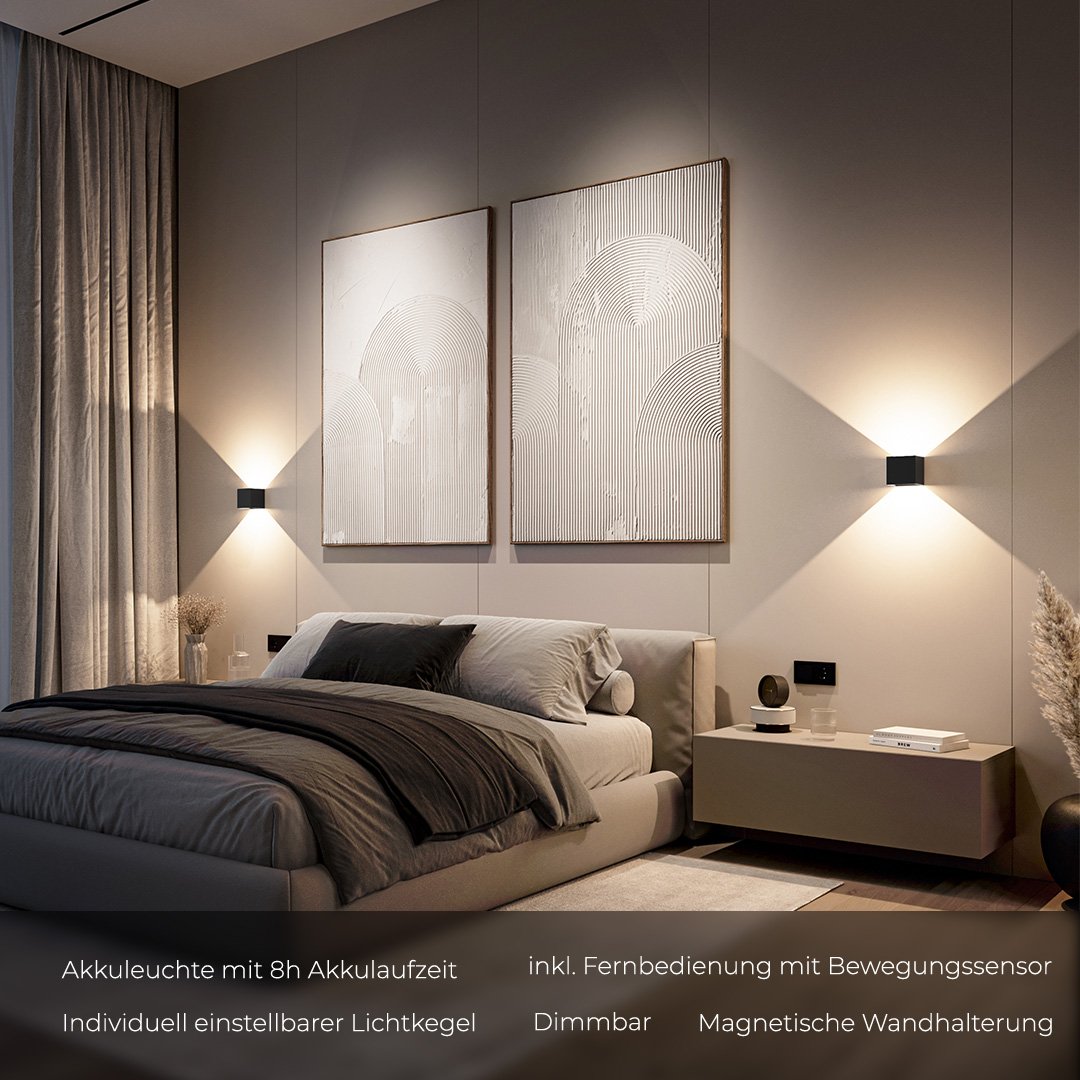 Xeno LED Wall Light | Adjustable Flaps, Warm White Light