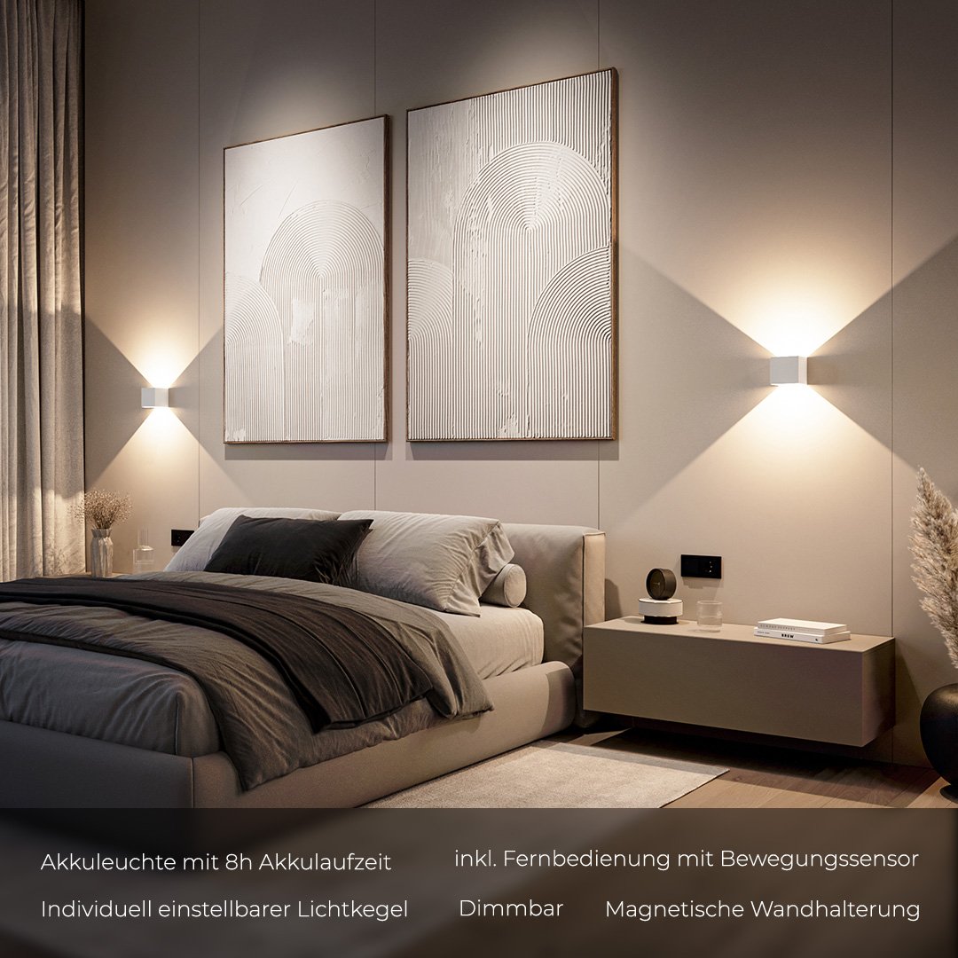 Xeno LED Wall Light | Adjustable Flaps, Warm White Light