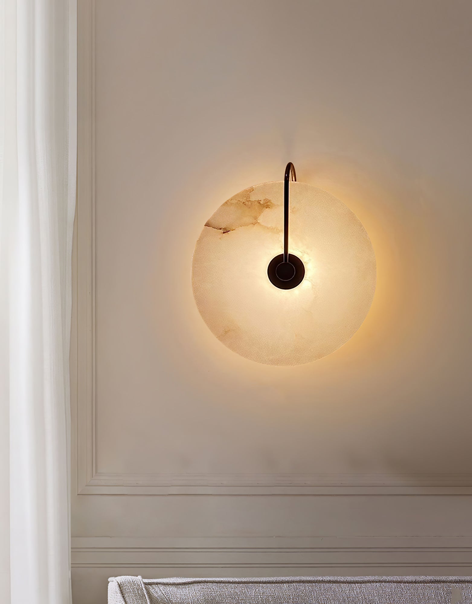 Bela Alabaster Wall Lamp | Art Deco Design, Integrated LED