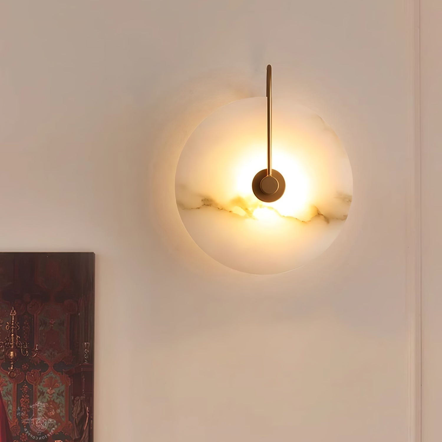 Bela Alabaster Wall Lamp | Art Deco Design, Integrated LED