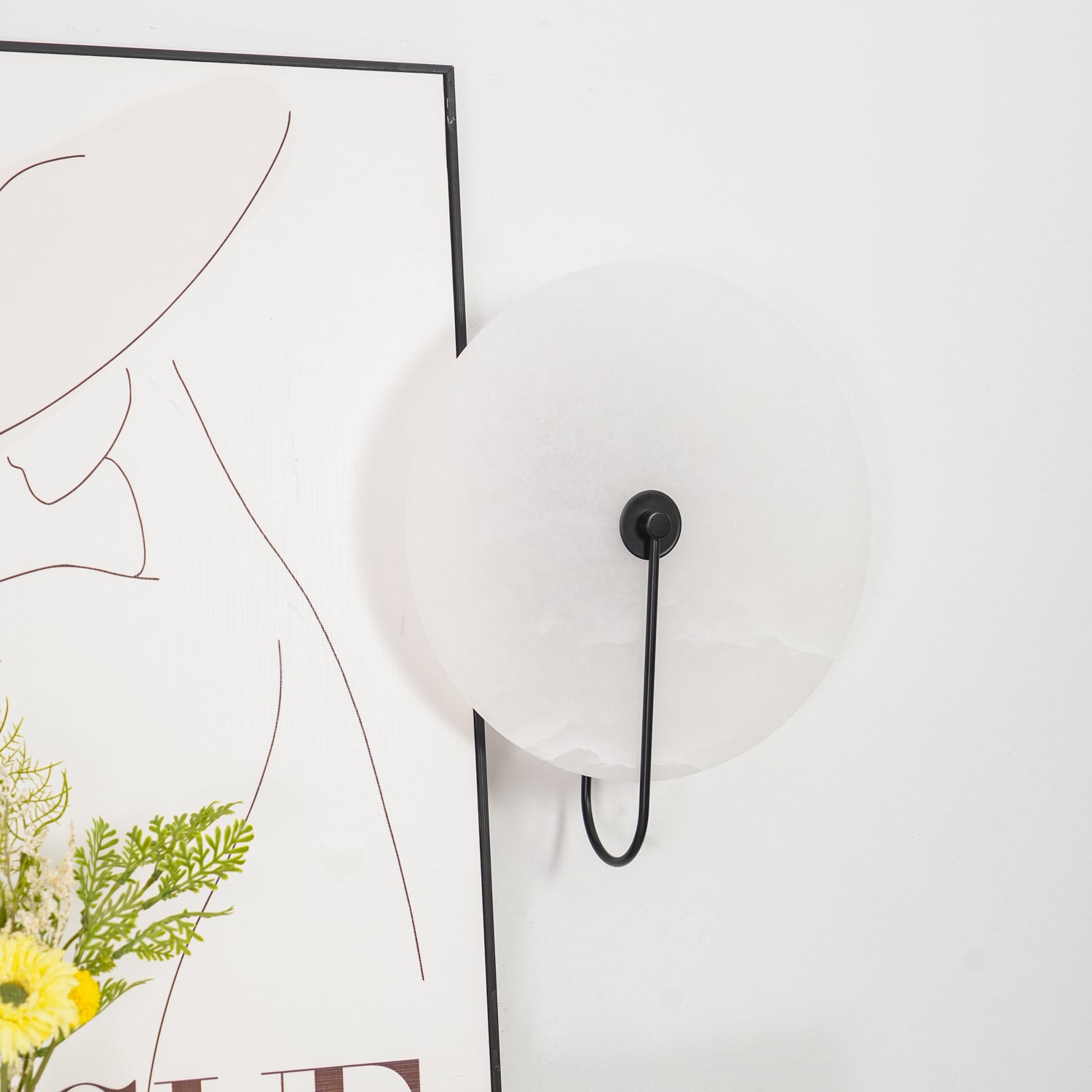 Bela Alabaster Wall Lamp | Art Deco Design, Integrated LED