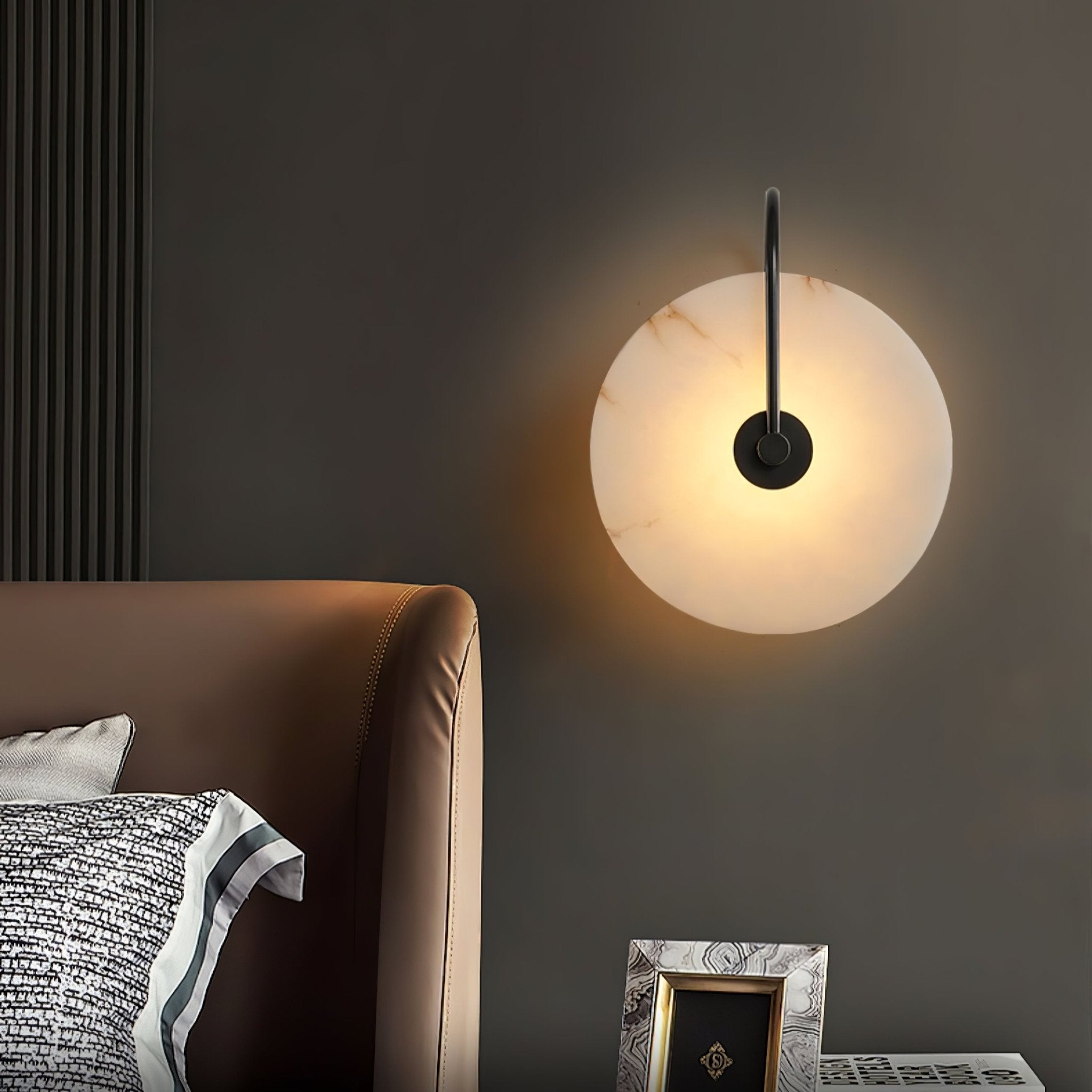 Bela Alabaster Wall Lamp | Art Deco Design, Integrated LED
