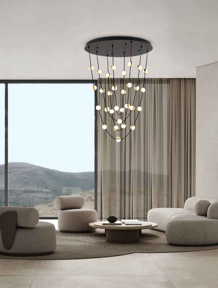 Alcinoe LED Pendant Light | Dimmable, Modern Design Ø 84cm