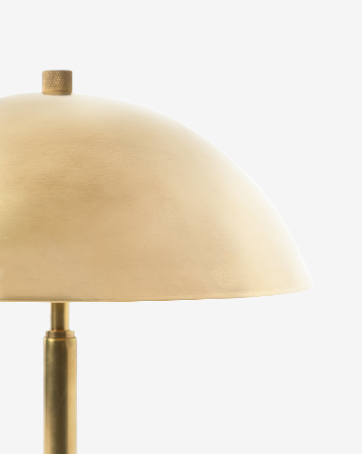 Aldora Desk Lamp Brass with Wide Round Shade