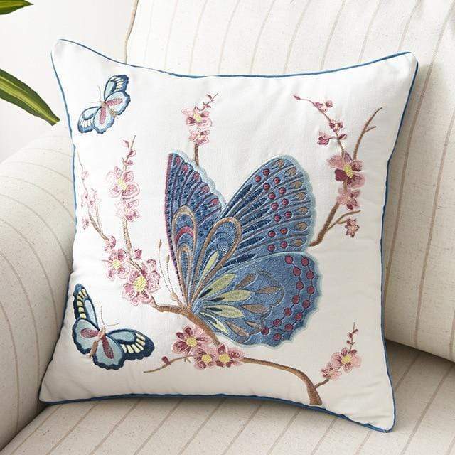 Fiora Cushion Cover | Artisan Embroidery, 45x45 cm