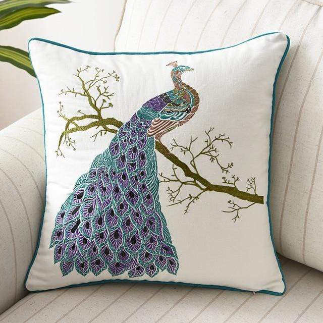 Fiora Cushion Cover | Artisan Embroidery, 45x45 cm