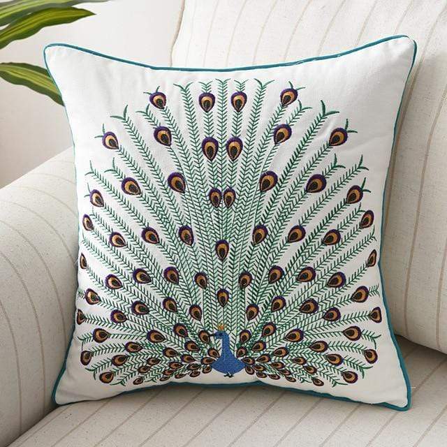 Fiora Cushion Cover | Artisan Embroidery, 45x45 cm