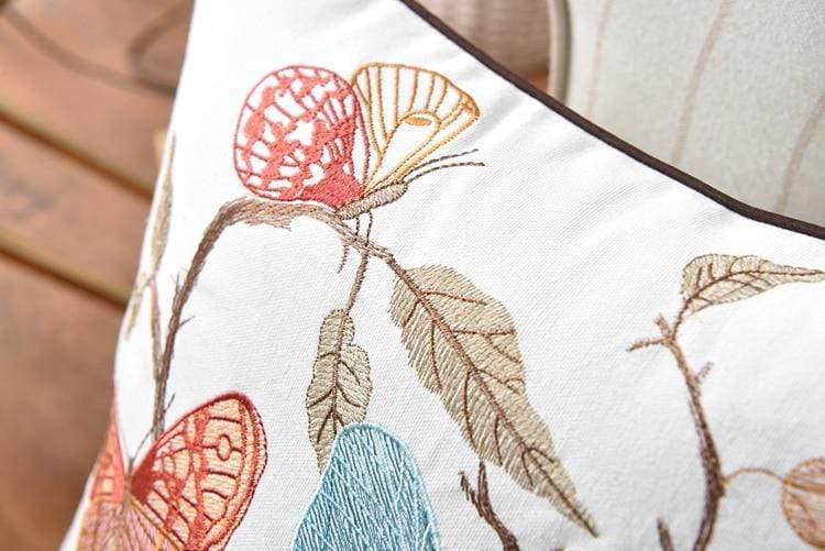 Fiora Cushion Cover | Artisan Embroidery, 45x45 cm