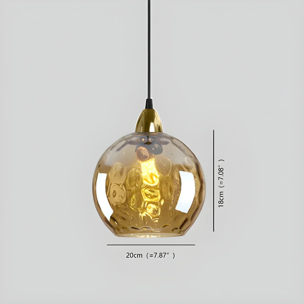 Luma Droplet Pendant Light | Elegant Glass Design, Warm 3000K Light