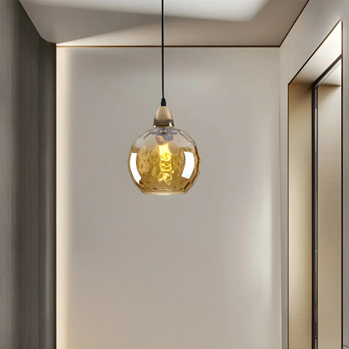 Luma Droplet Pendant Light | Elegant Glass Design, Warm 3000K Light