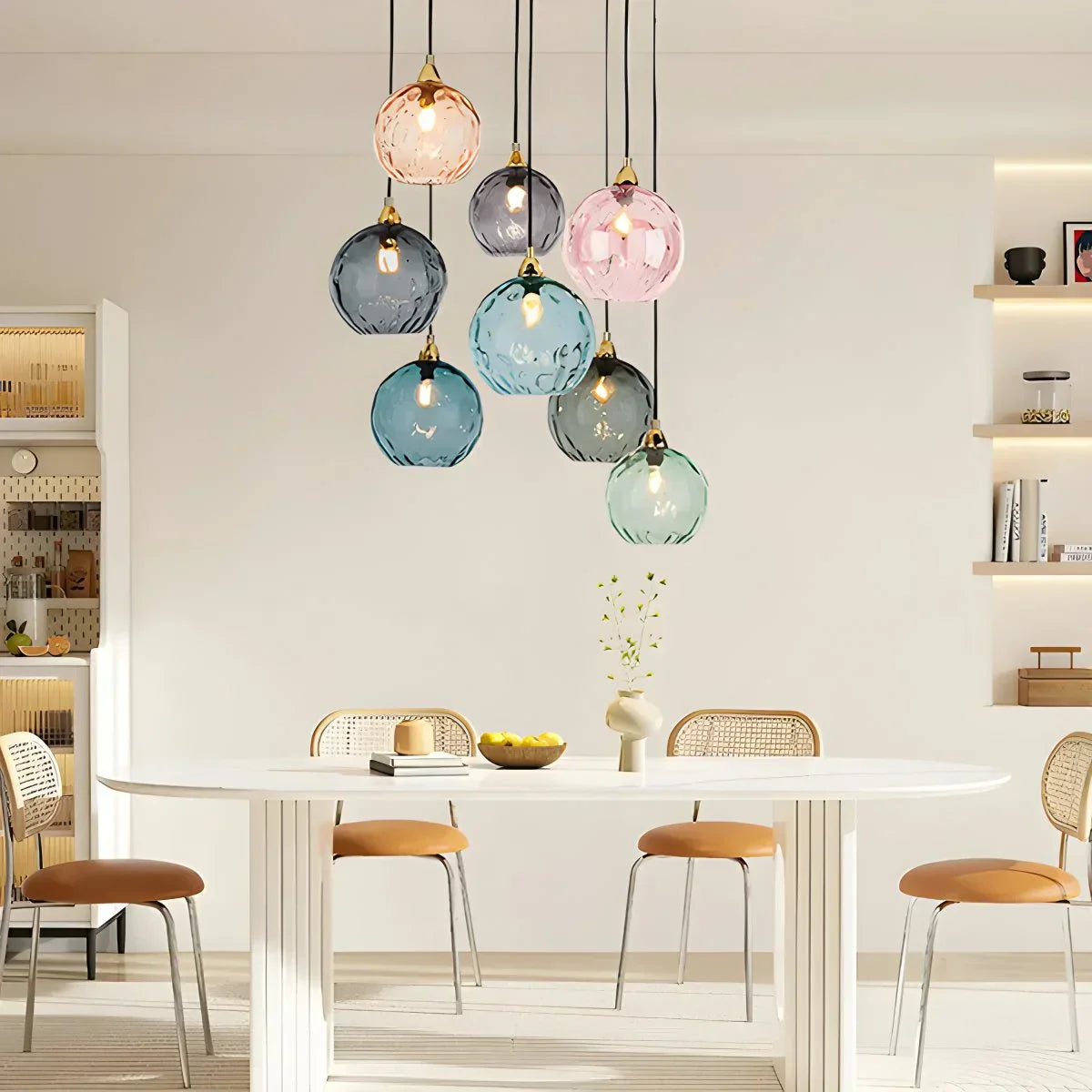 Luma Droplet Pendant Light | Elegant Glass Design, Warm 3000K Light