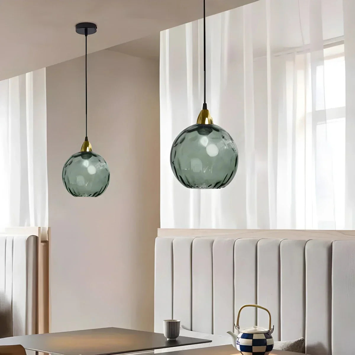 Luma Droplet Pendant Light | Elegant Glass Design, Warm 3000K Light