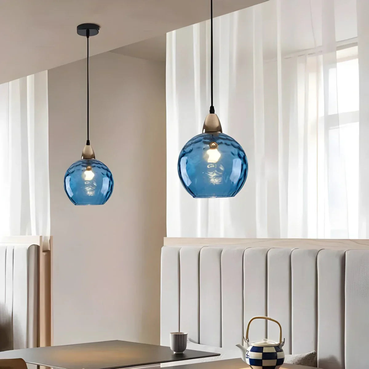 Luma Droplet Pendant Light | Elegant Glass Design, Warm 3000K Light