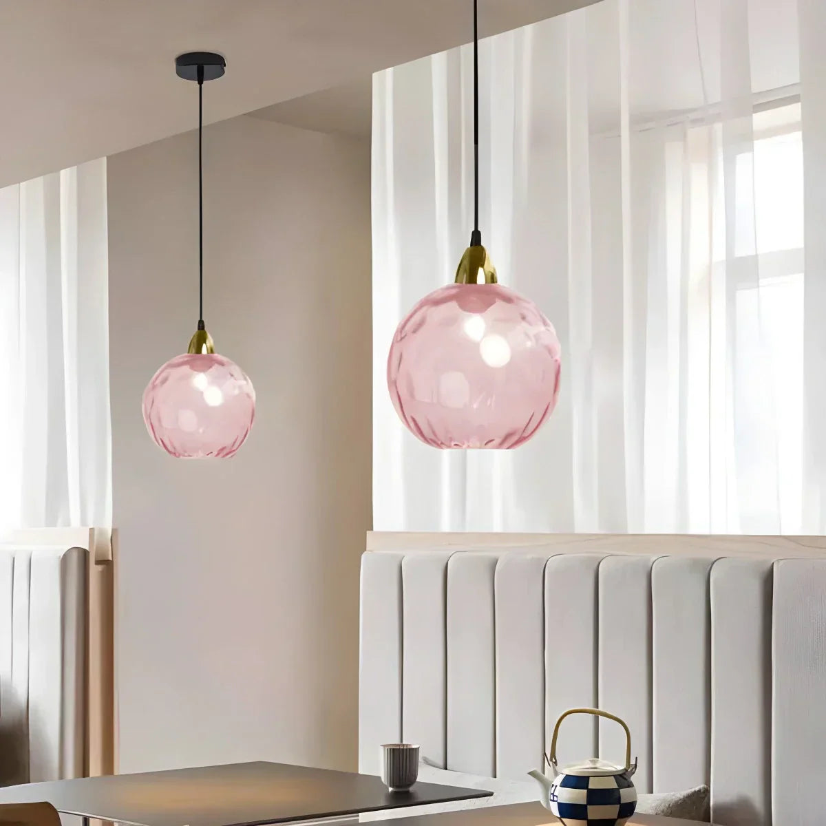 Luma Droplet Pendant Light | Elegant Glass Design, Warm 3000K Light