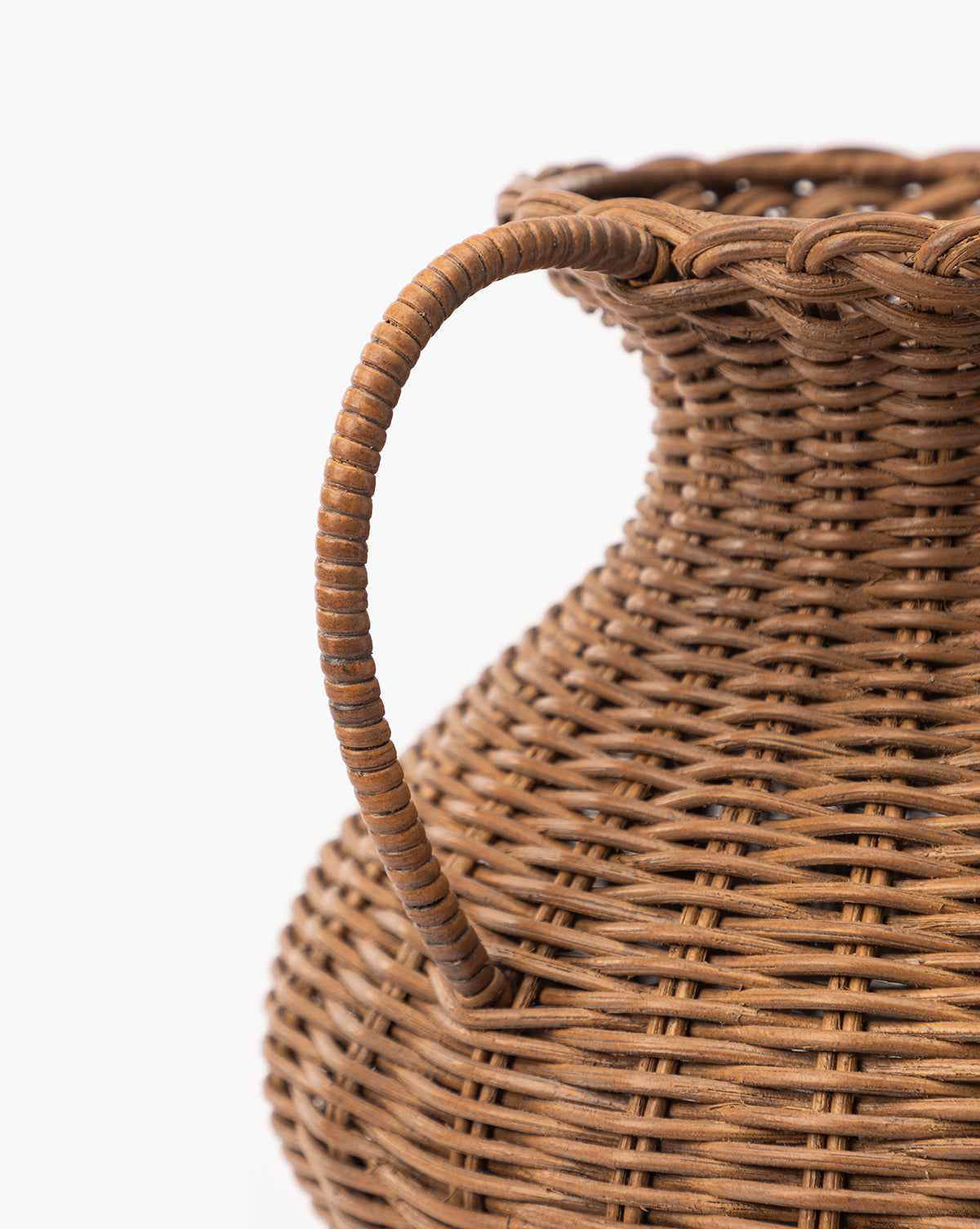 Aurelia Woven Vase  Wicker & Rattan Glass Design
