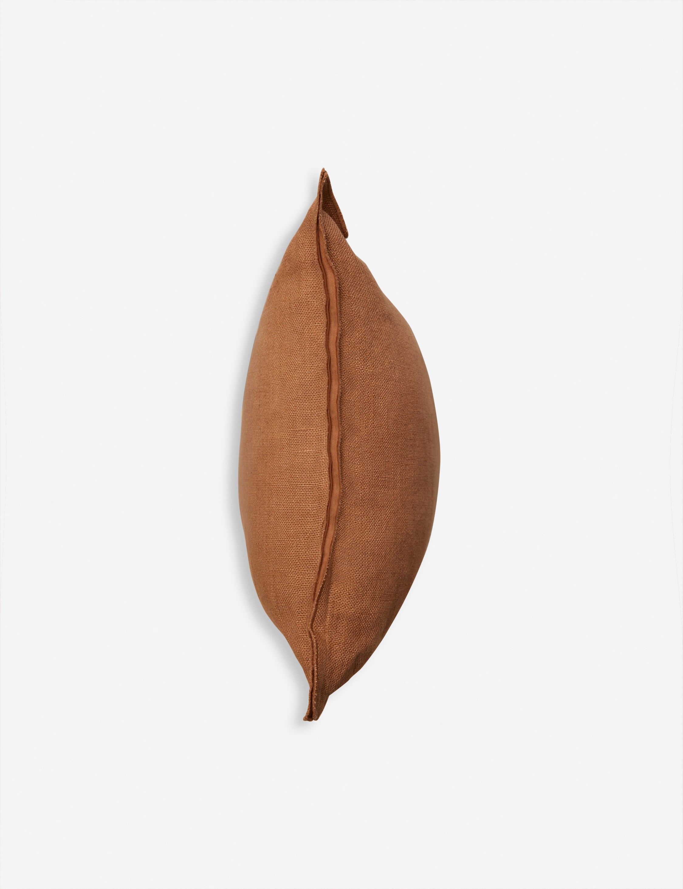 Luna Linen Lumbar Pillow | Superior Long Fiber Flax, Tonal Stitch Detail