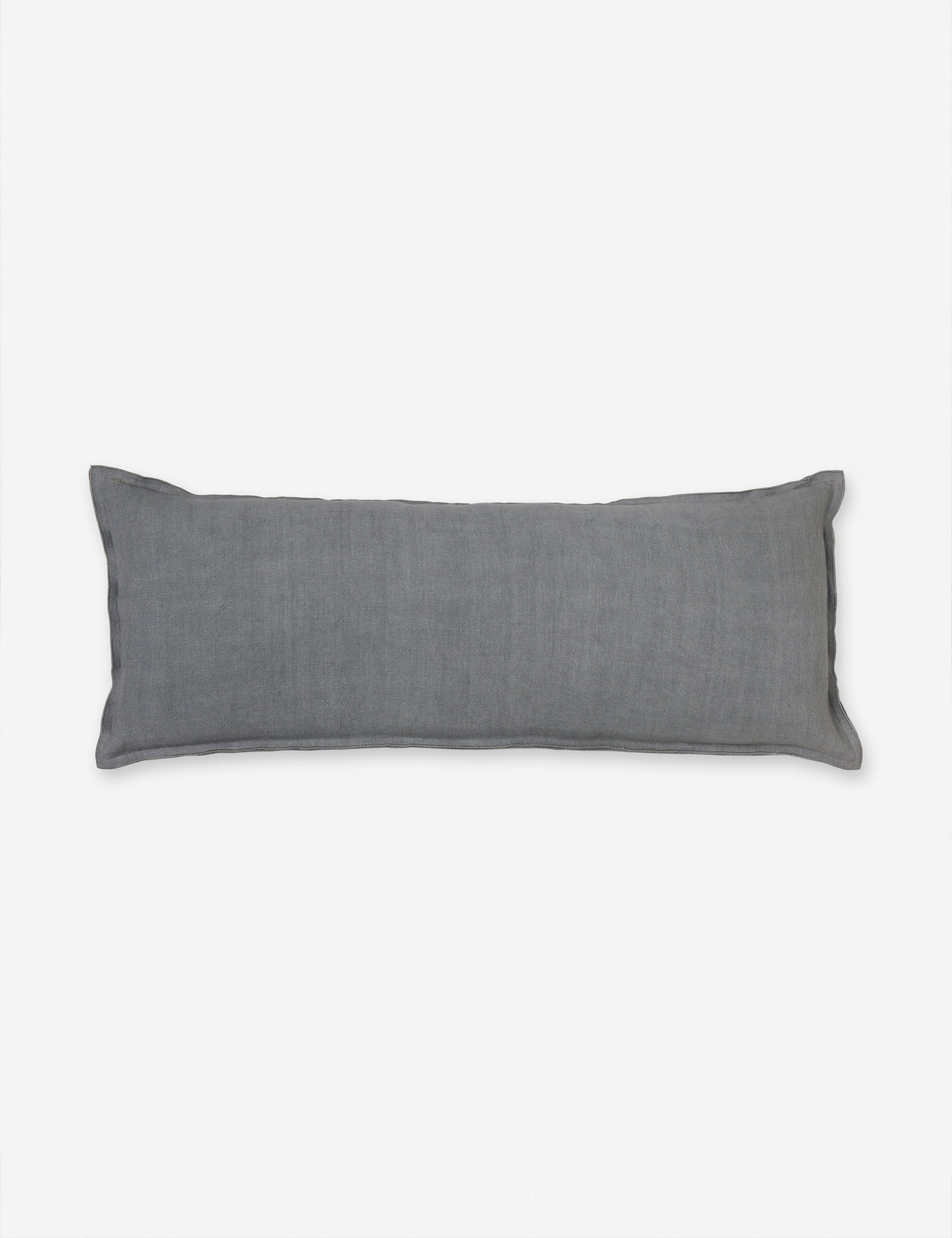 Luna Linen Lumbar Pillow | Superior-Quality Flax, Tonal Stitch Detail