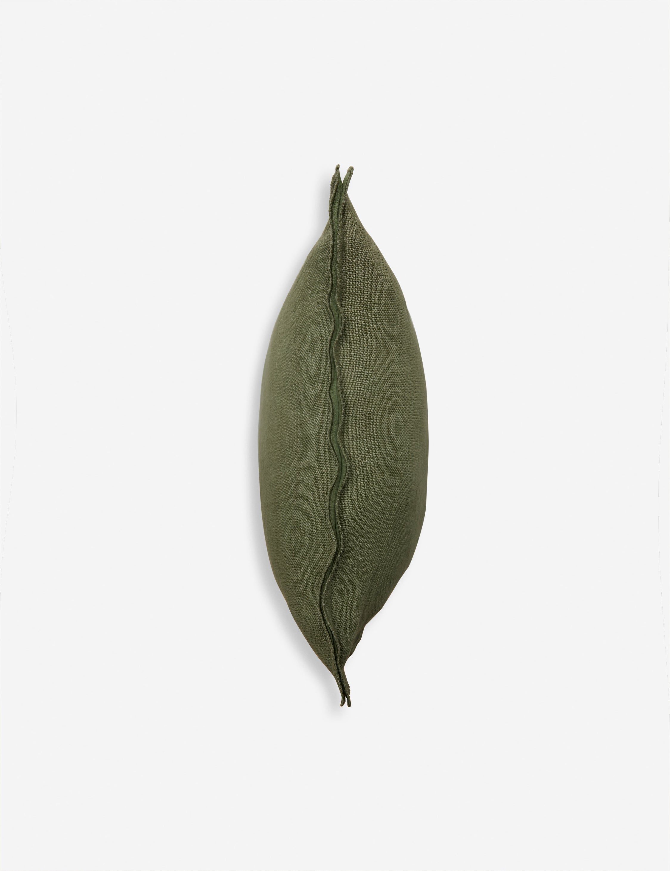 Luna Linen Lumbar Pillow | Superior-Quality Flax, Tonal Stitch Detail