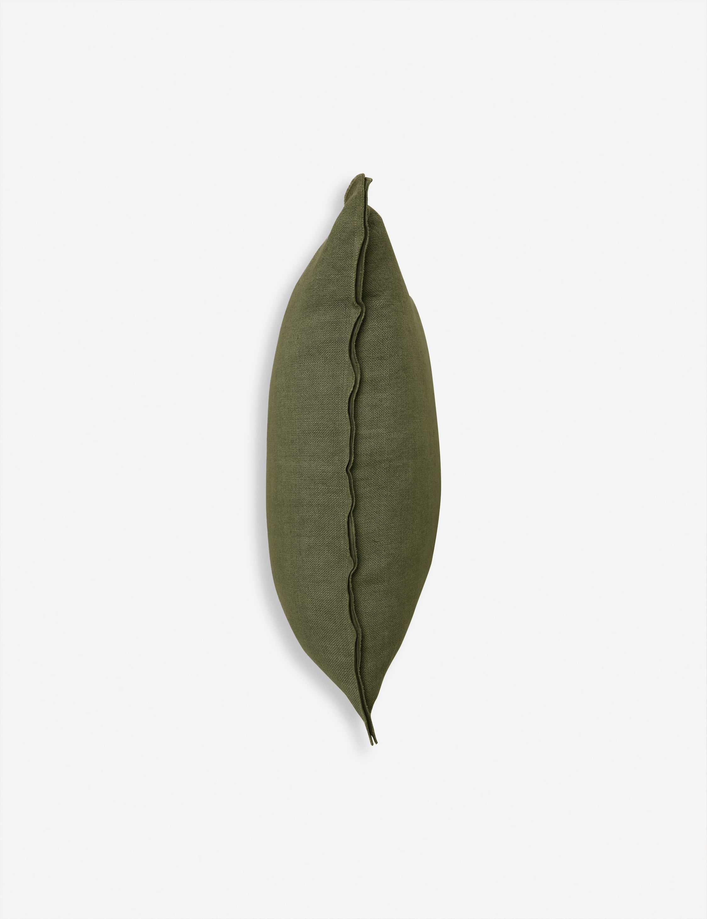 Luna Linen Lumbar Pillow | Superior Long Fiber Flax, Tonal Stitch Detail