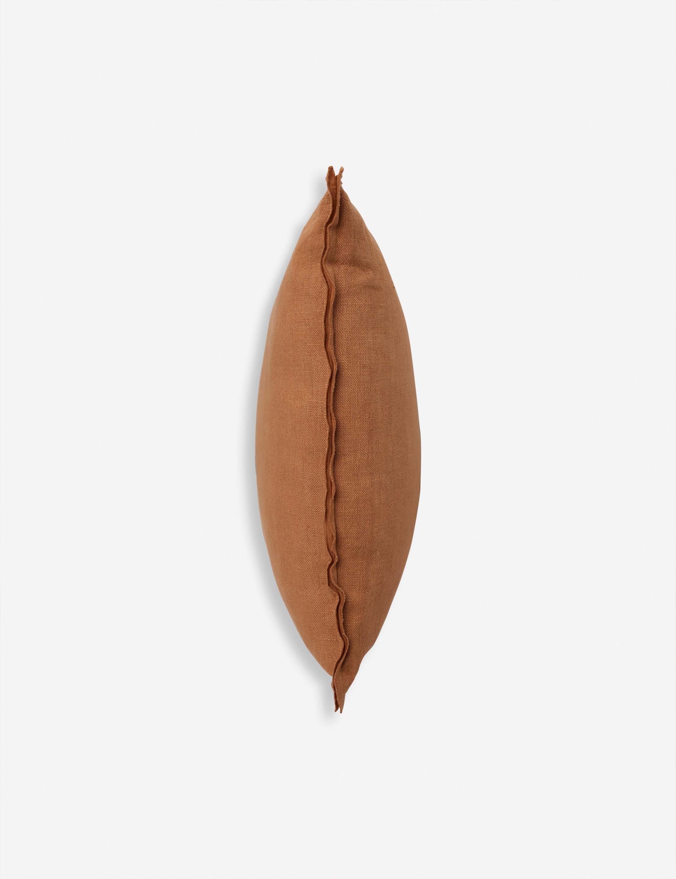 Luna Linen Lumbar Pillow | Superior-Quality Flax, Tonal Stitch Detail