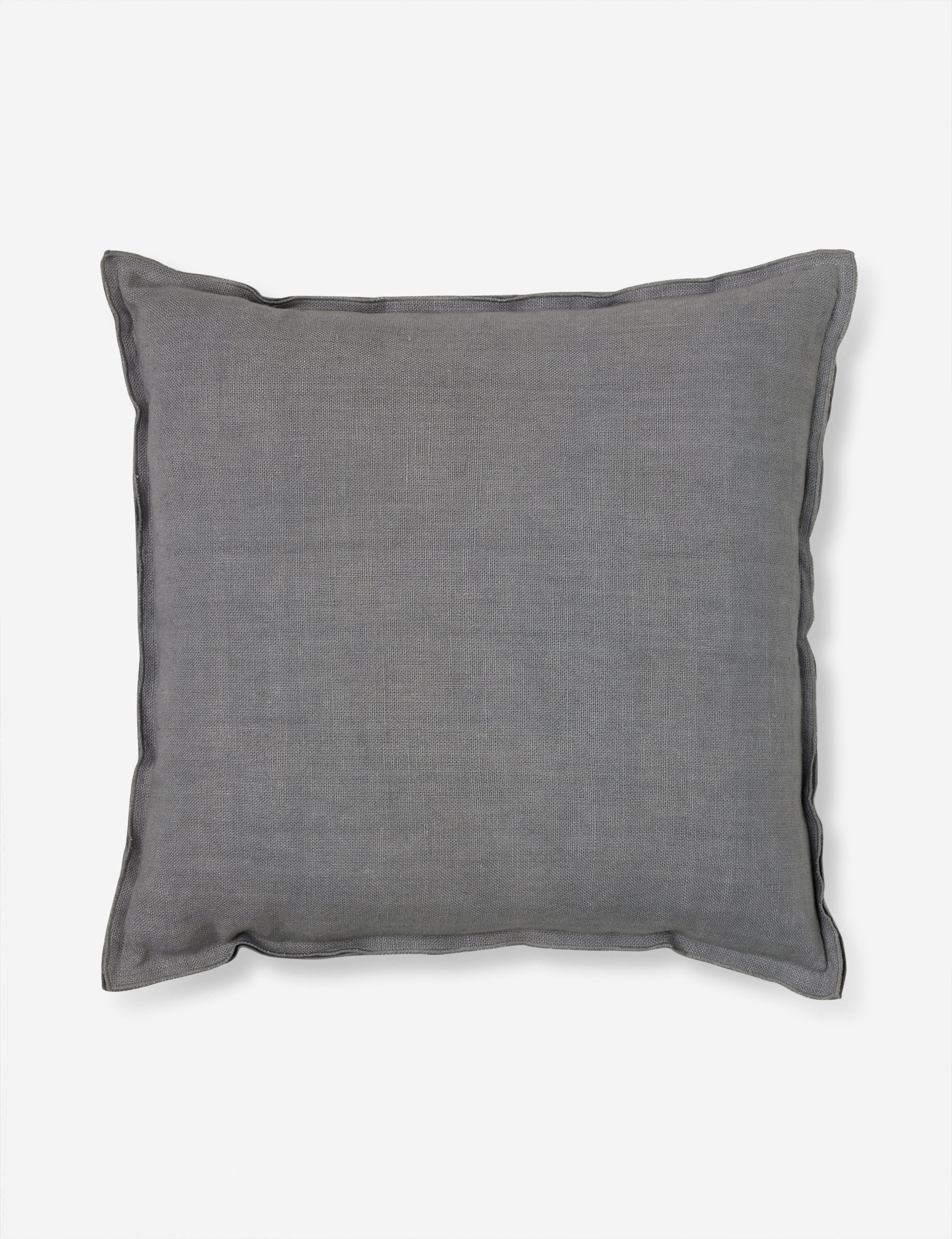Luna Linen Lumbar Pillow | Superior Long Fiber Flax, Tonal Stitch Detail