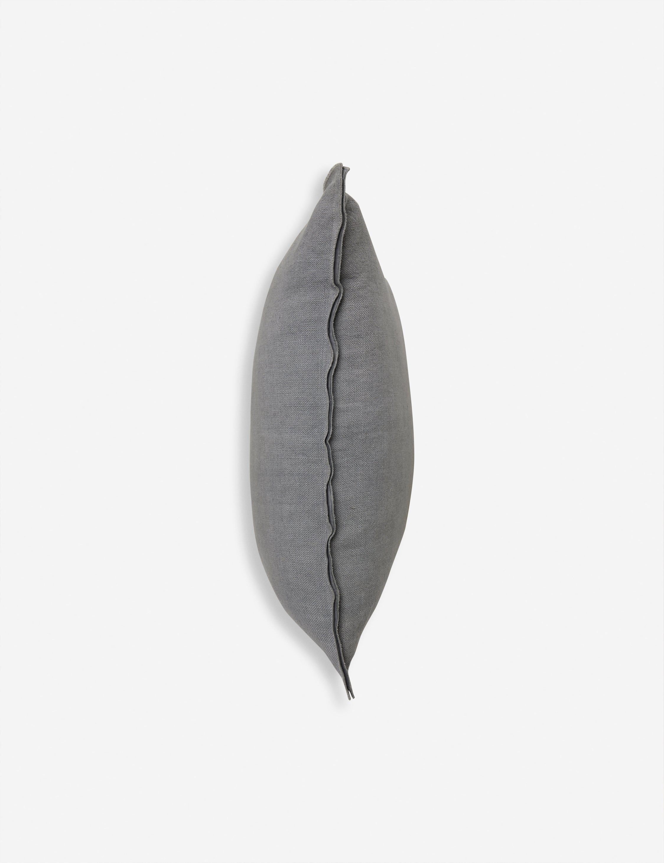 Luna Linen Lumbar Pillow | Superior-Quality Flax, Tonal Stitch Detail