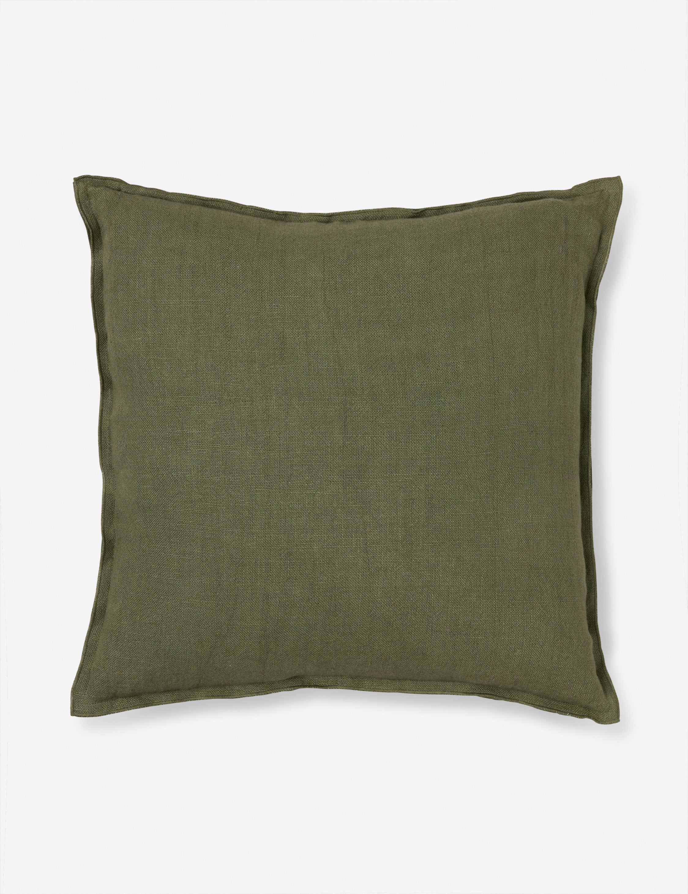 Luna Linen Lumbar Pillow | Superior-Quality Flax, Tonal Stitch Detail