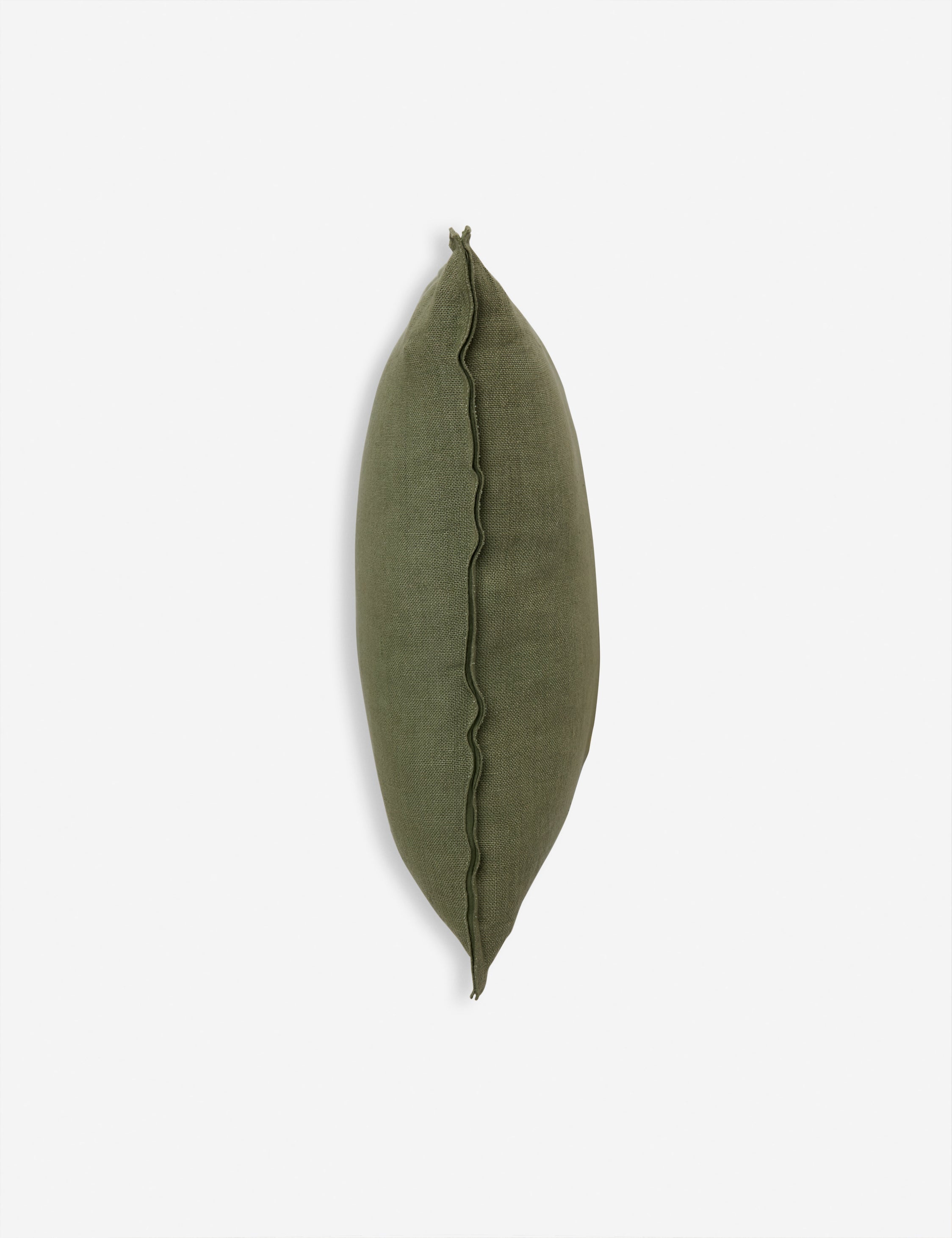 Luna Linen Lumbar Pillow | Superior-Quality Flax, Tonal Stitch Detail