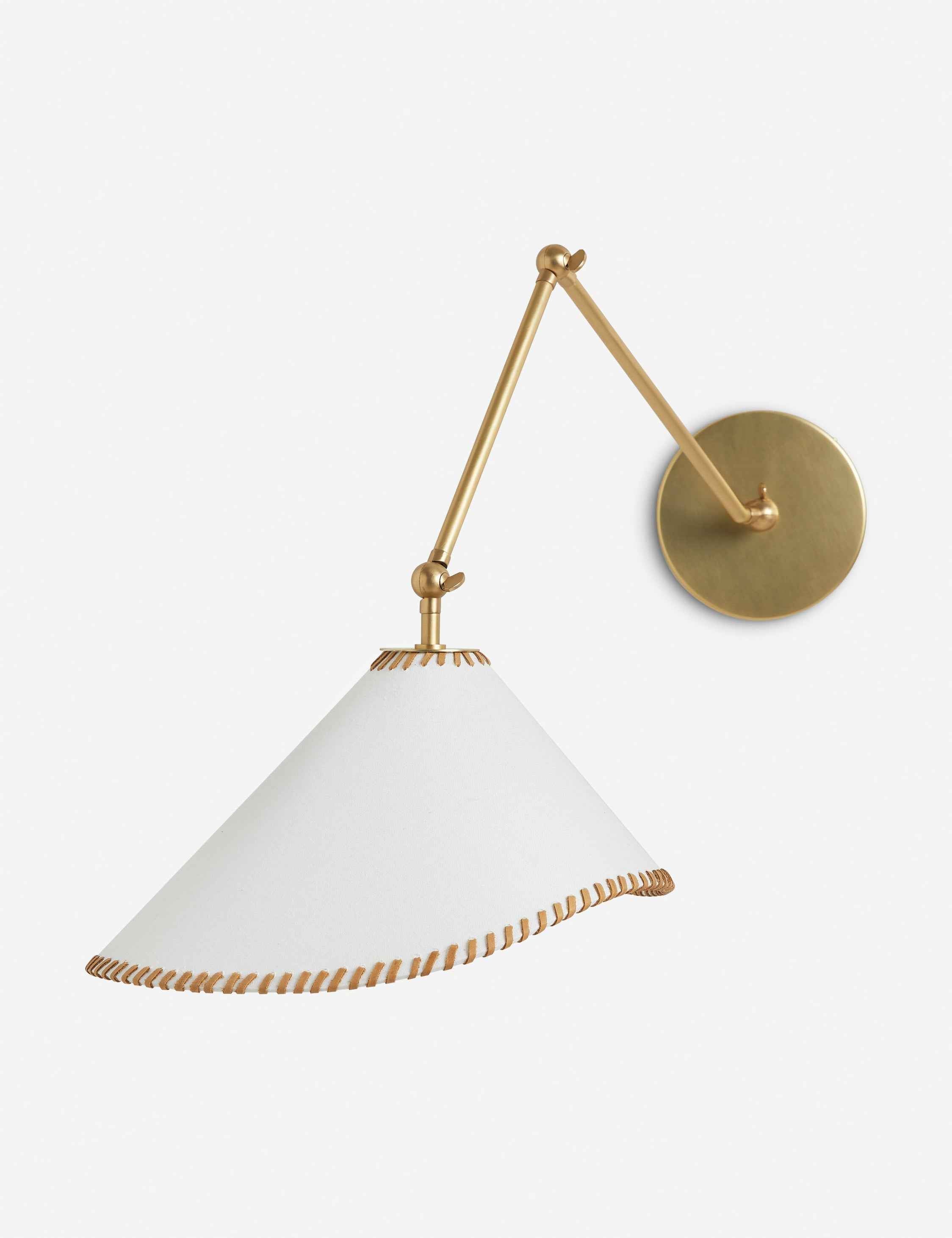 Aria Adjustable Sconce | Artisan Textured Shade, Directional Light