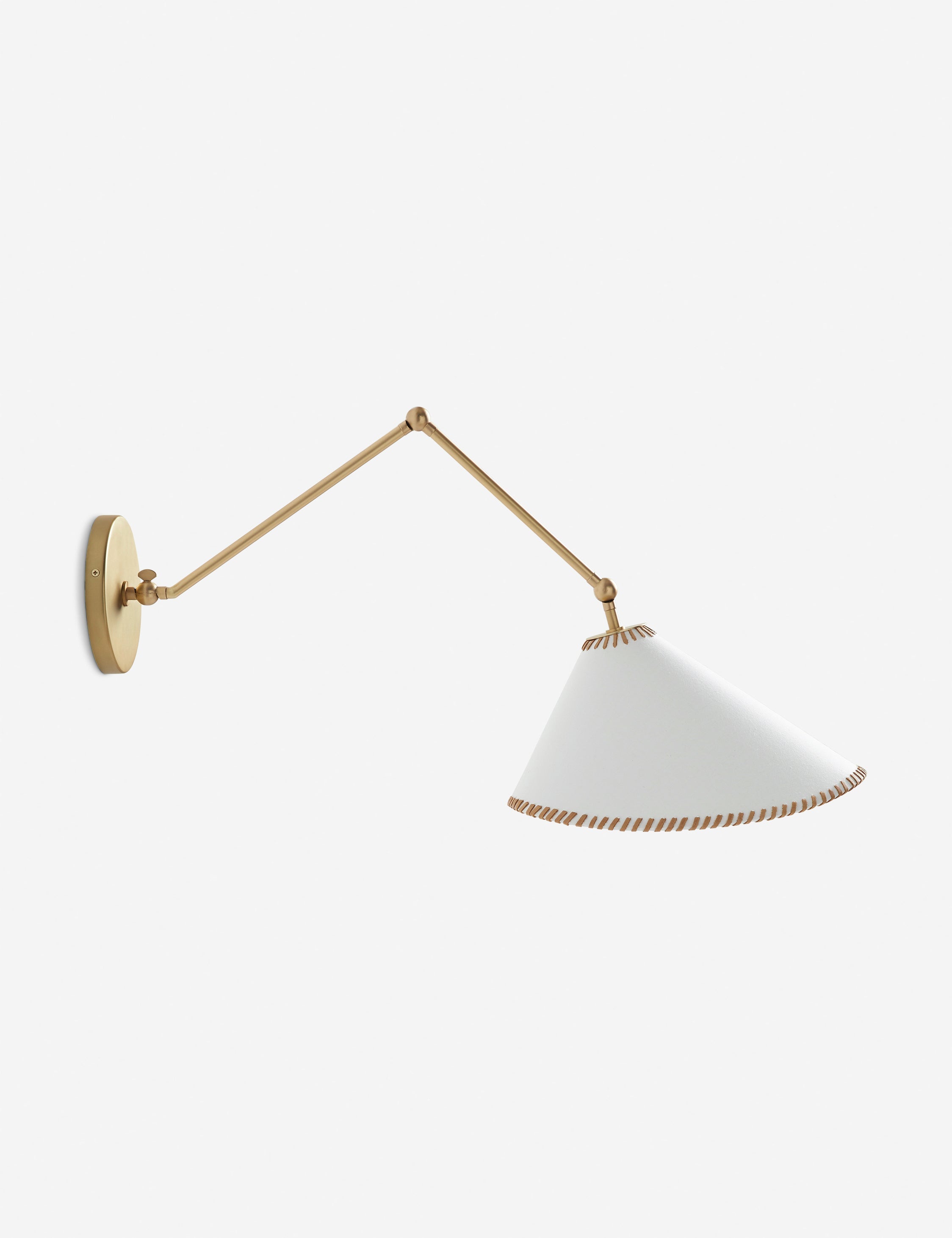 Aria Adjustable Sconce | Artisan Textured Shade, Directional Light