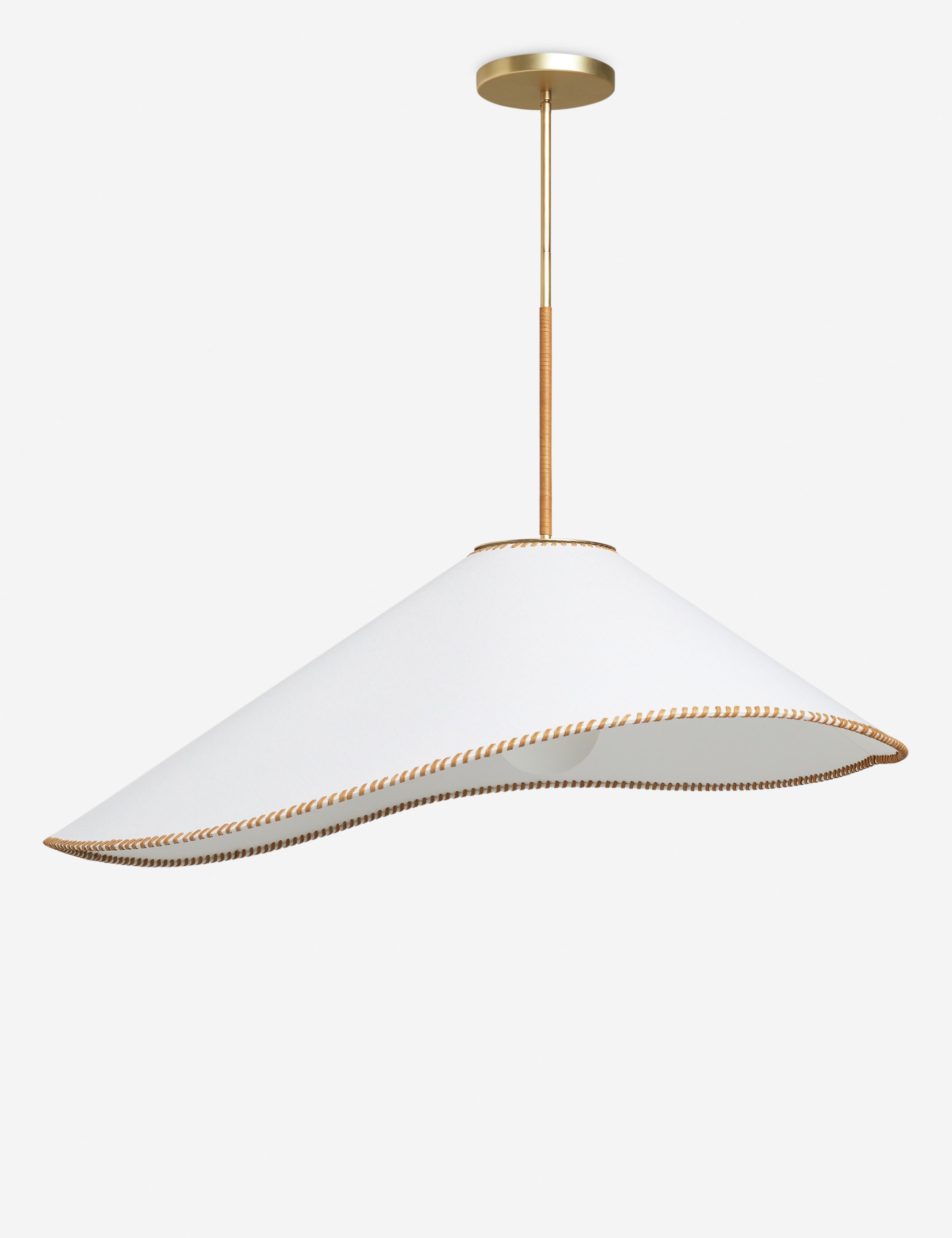 Aria Pendant Light | Artisan Textured Shade, Mixed Materials