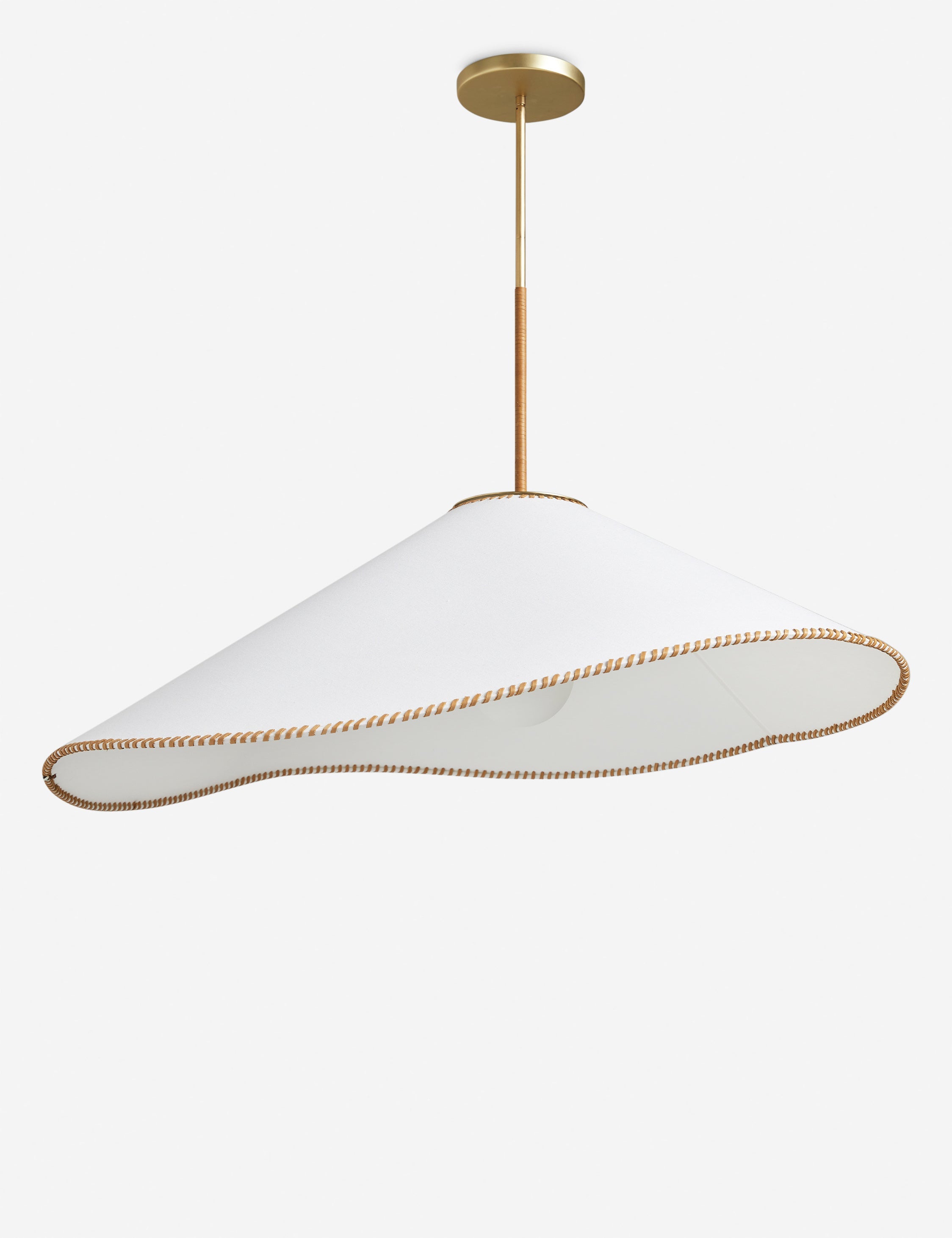 Aria Pendant Light | Artisan Textured Shade, Mixed Materials