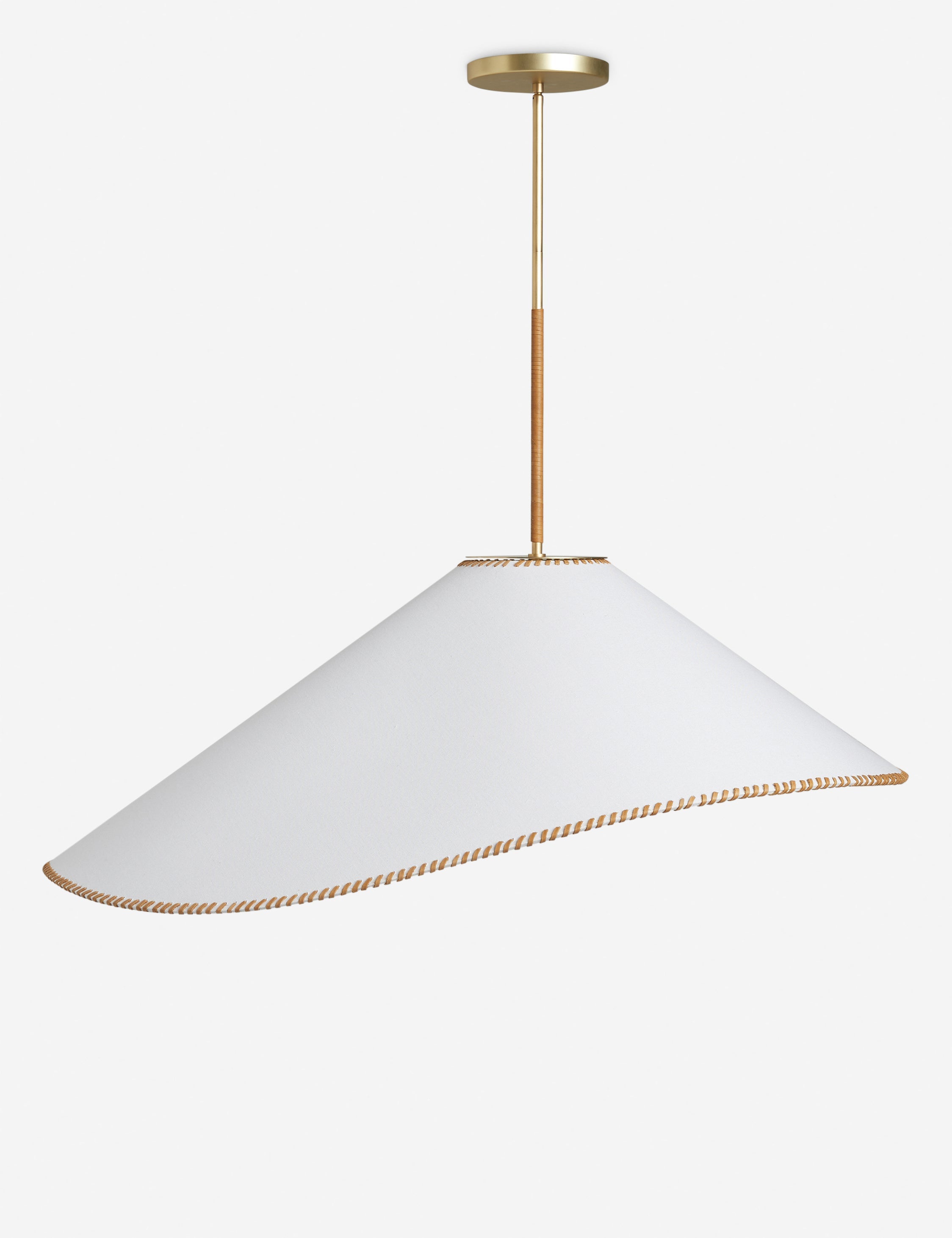 Aria Pendant Light | Artisan Textured Shade, Mixed Materials