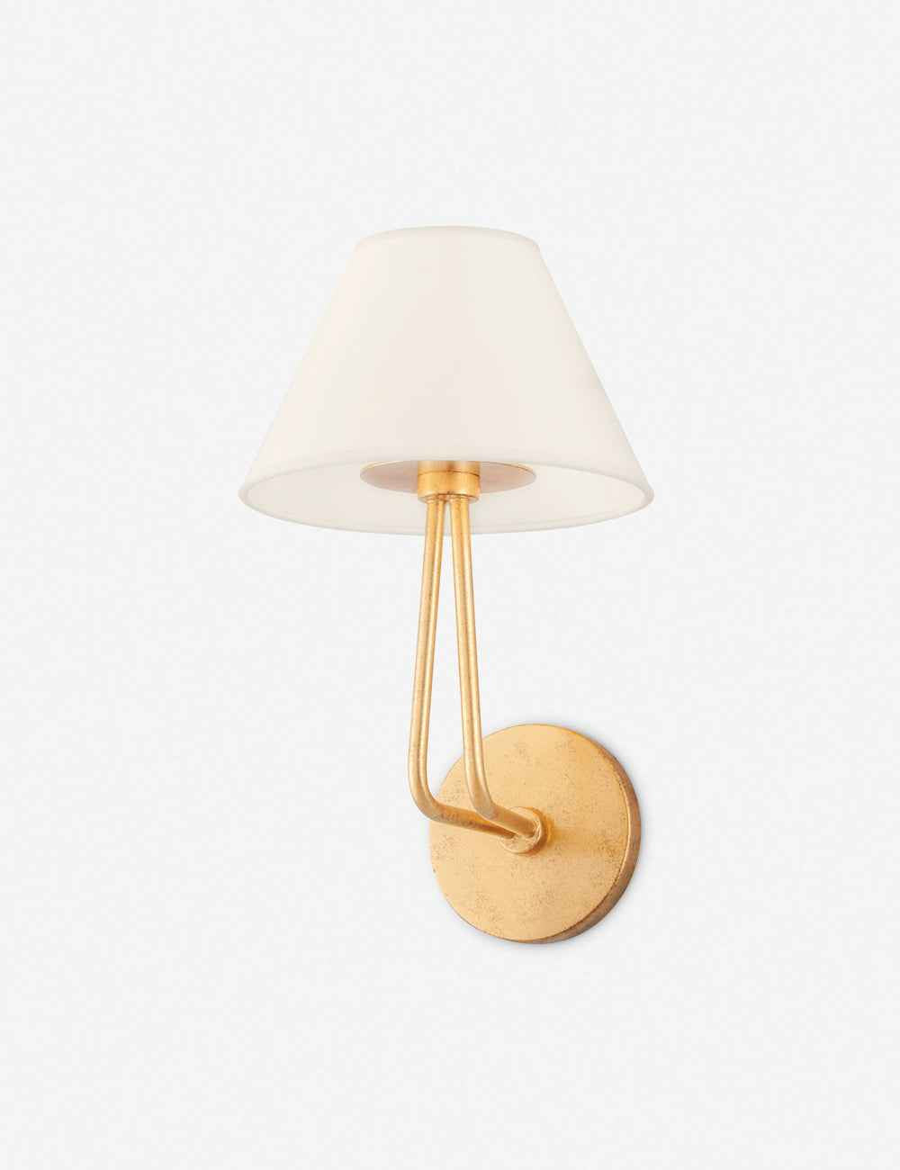 Haven Wall Sconce | Double-Arm Design, Cream Shade