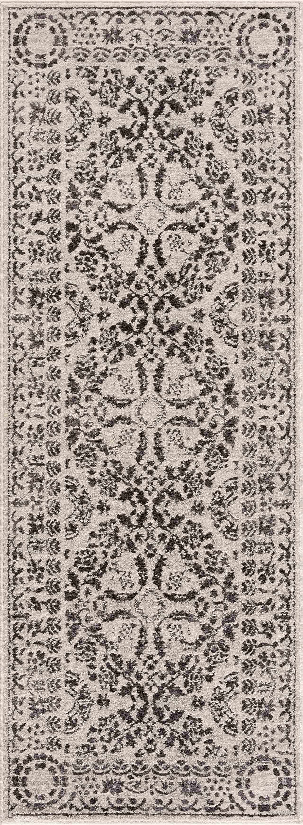 Milo Area Rug Machine Woven 60% Polypropylene Charcoal Gray