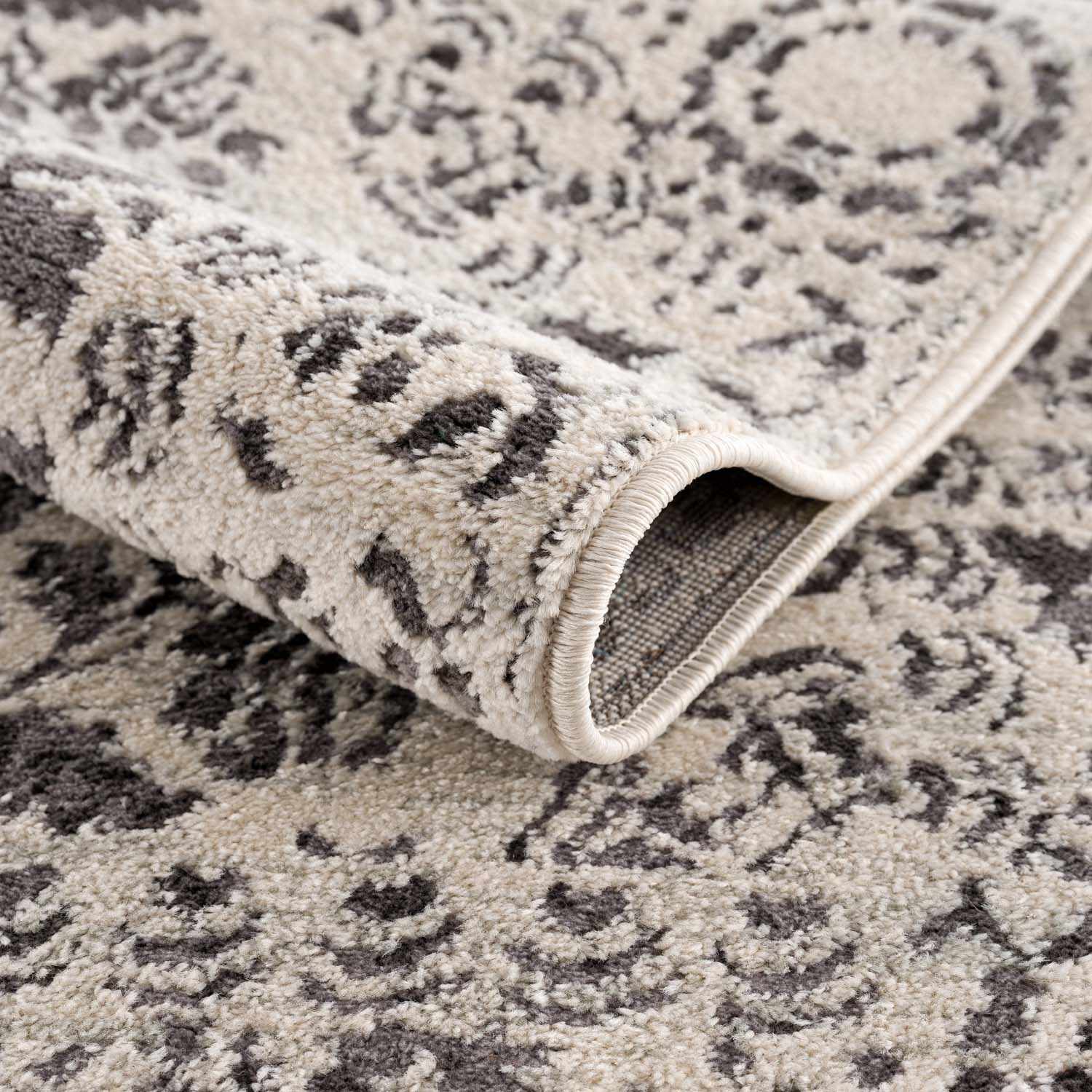Milo Area Rug Machine Woven 60% Polypropylene Charcoal Gray