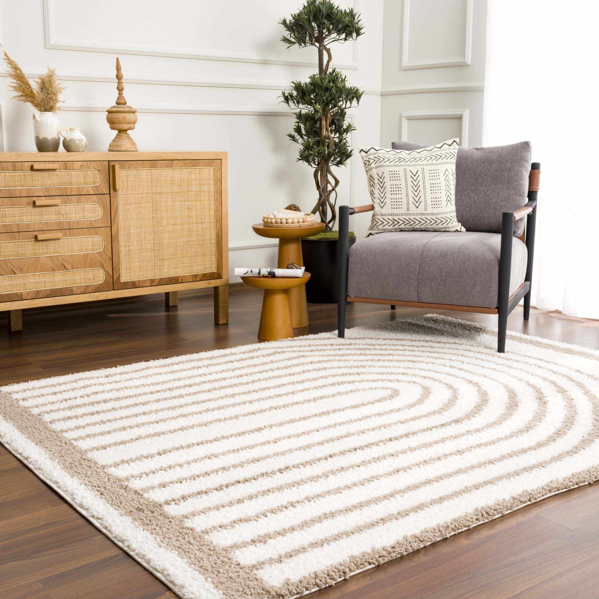 Bela Area Rug Plush Pile 100% Polyester Transitional Bohemian