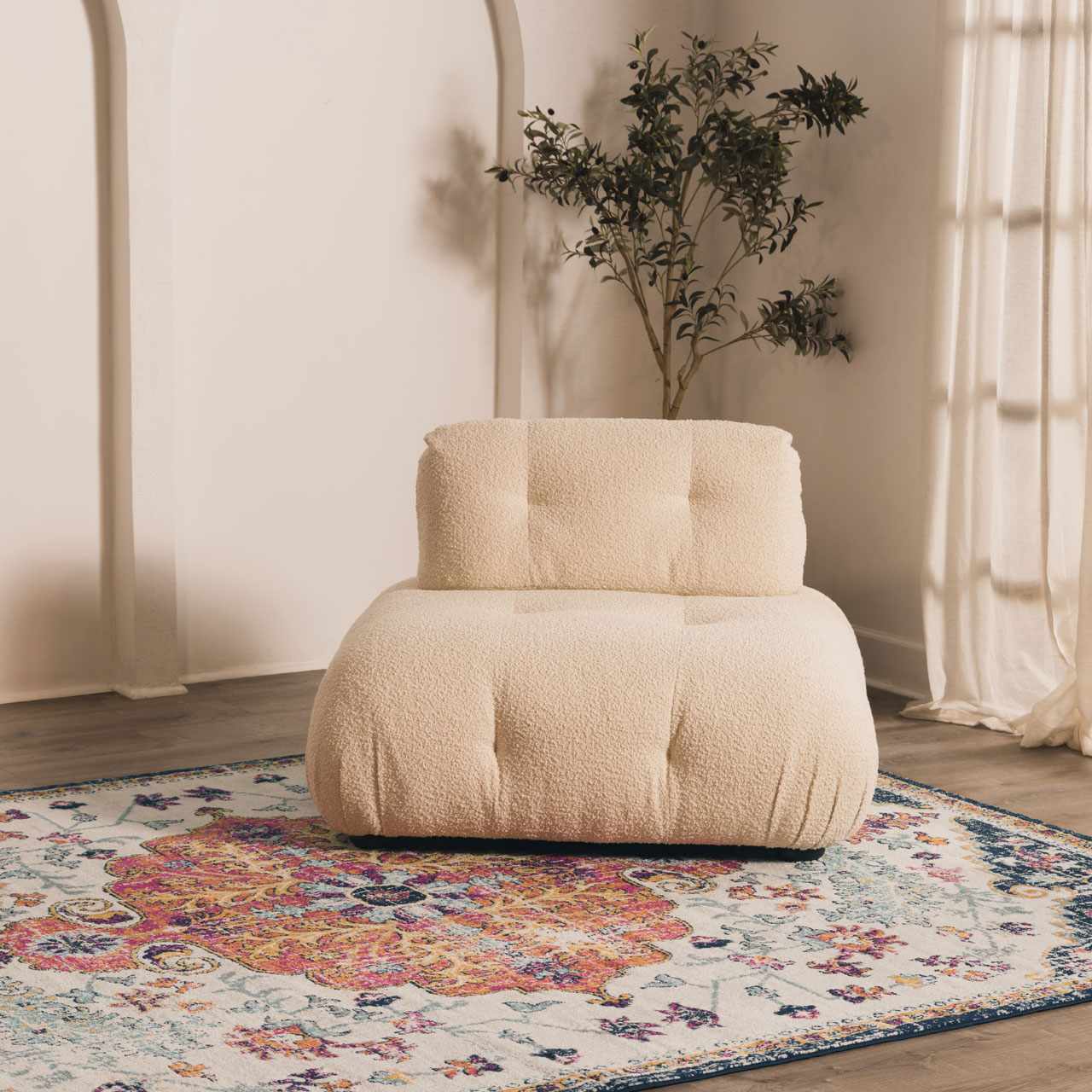 Bela Bodrum Area Rug  Machine Woven, Medium Pile  Burnt Orange