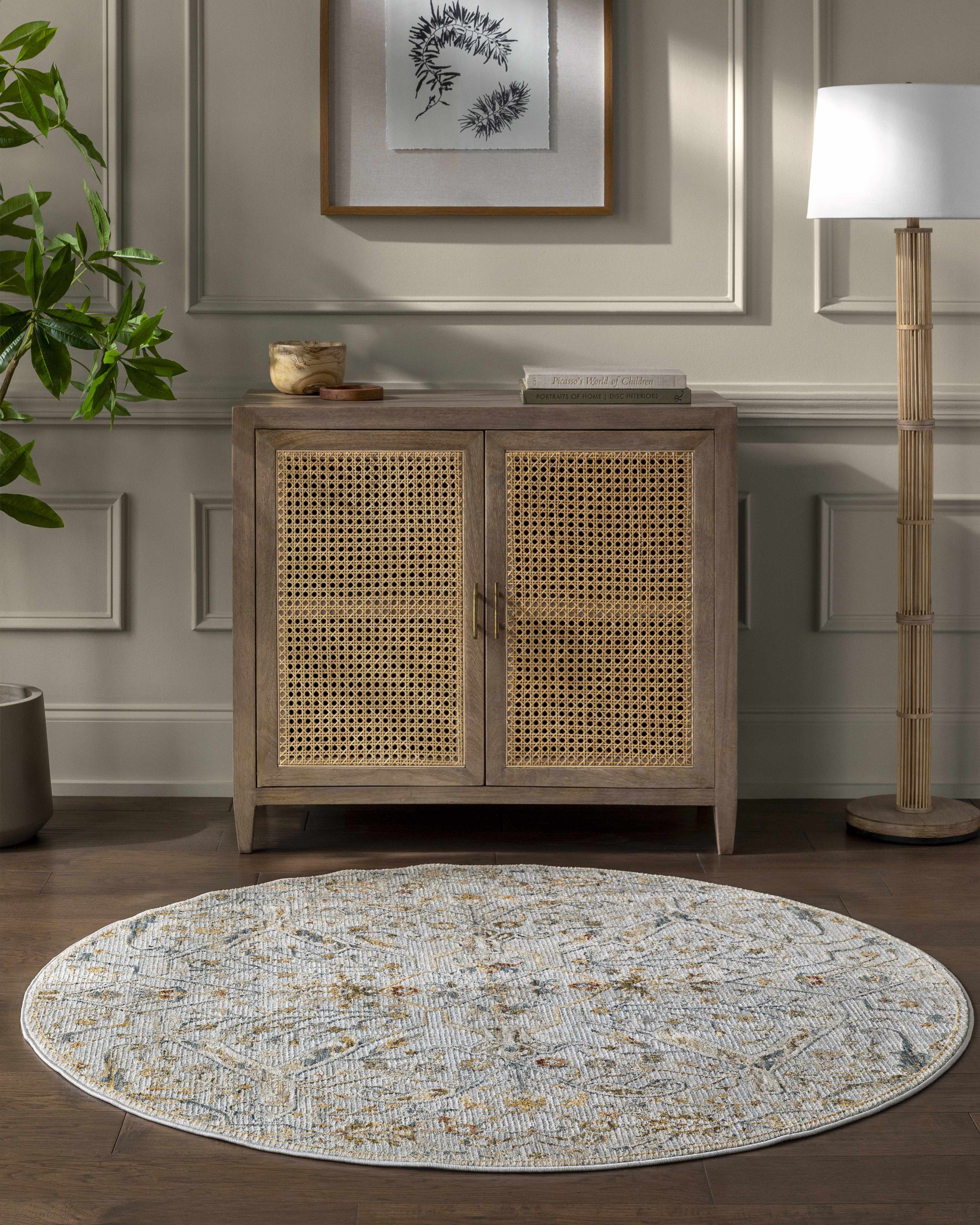 Bela Oushak Rug  Medium Pile  100% Polyester