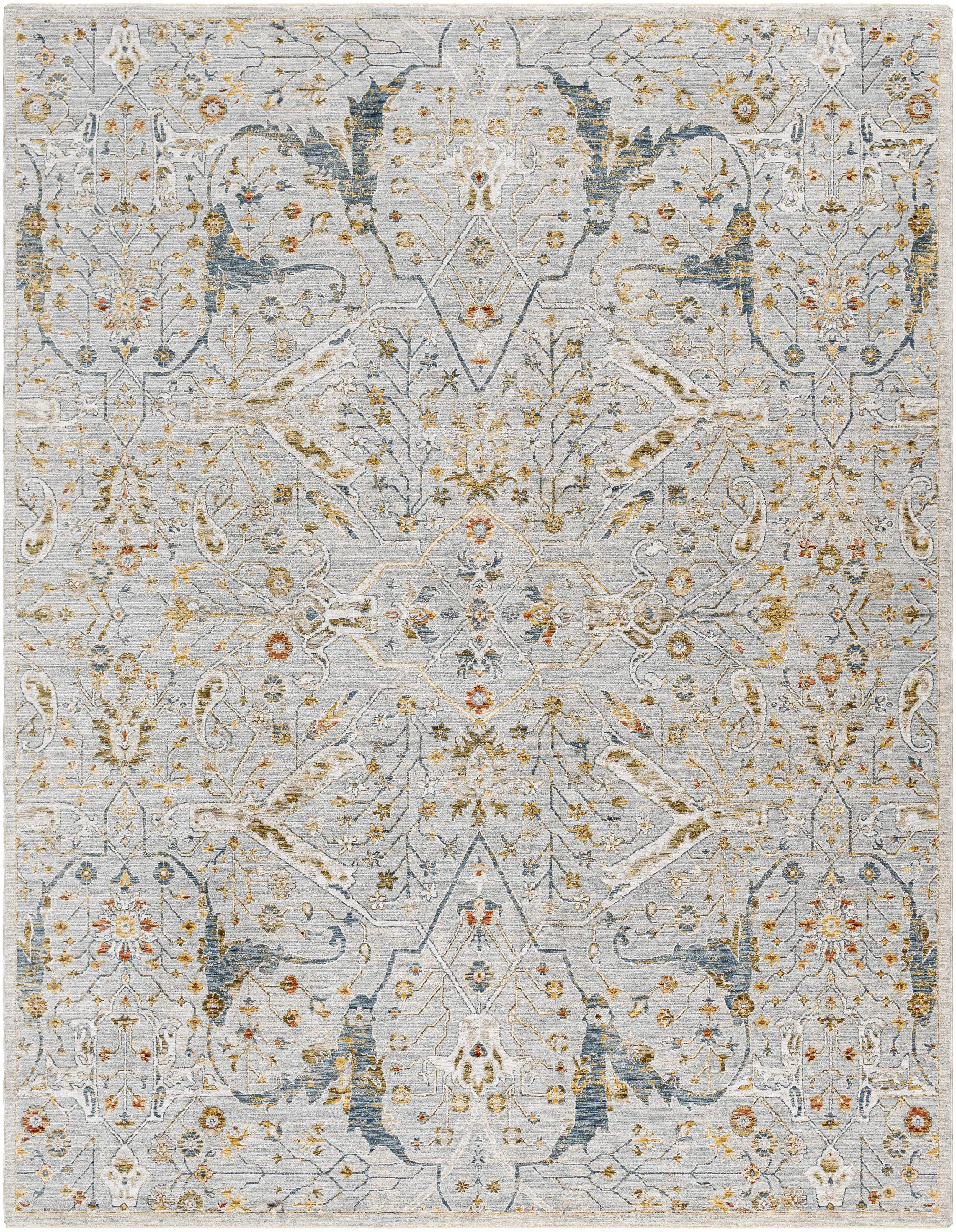 Bela Oushak Rug  Medium Pile  100% Polyester